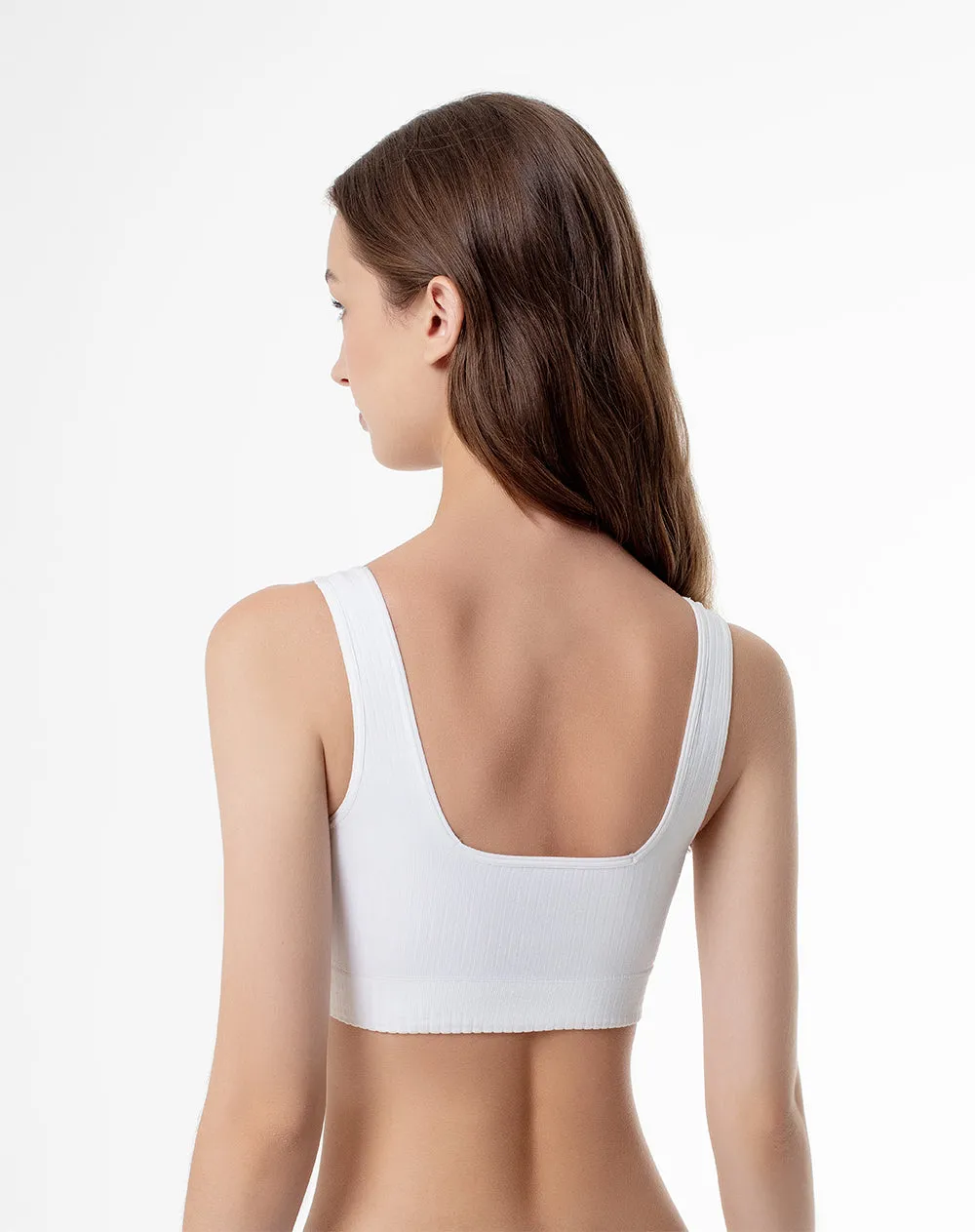 Top soporte medio seamless blanco sold by Gef product image thumbnail 2