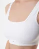 Top soporte medio pocas costuras blanco sold by Gef