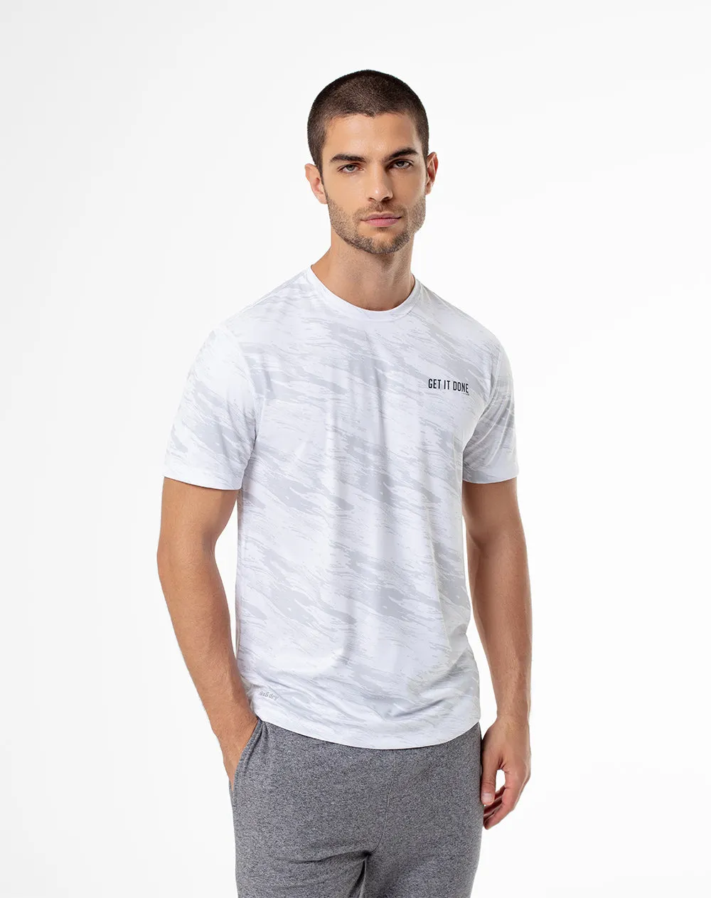 Camiseta deportiva control humedad blanca hombre sold by Gef