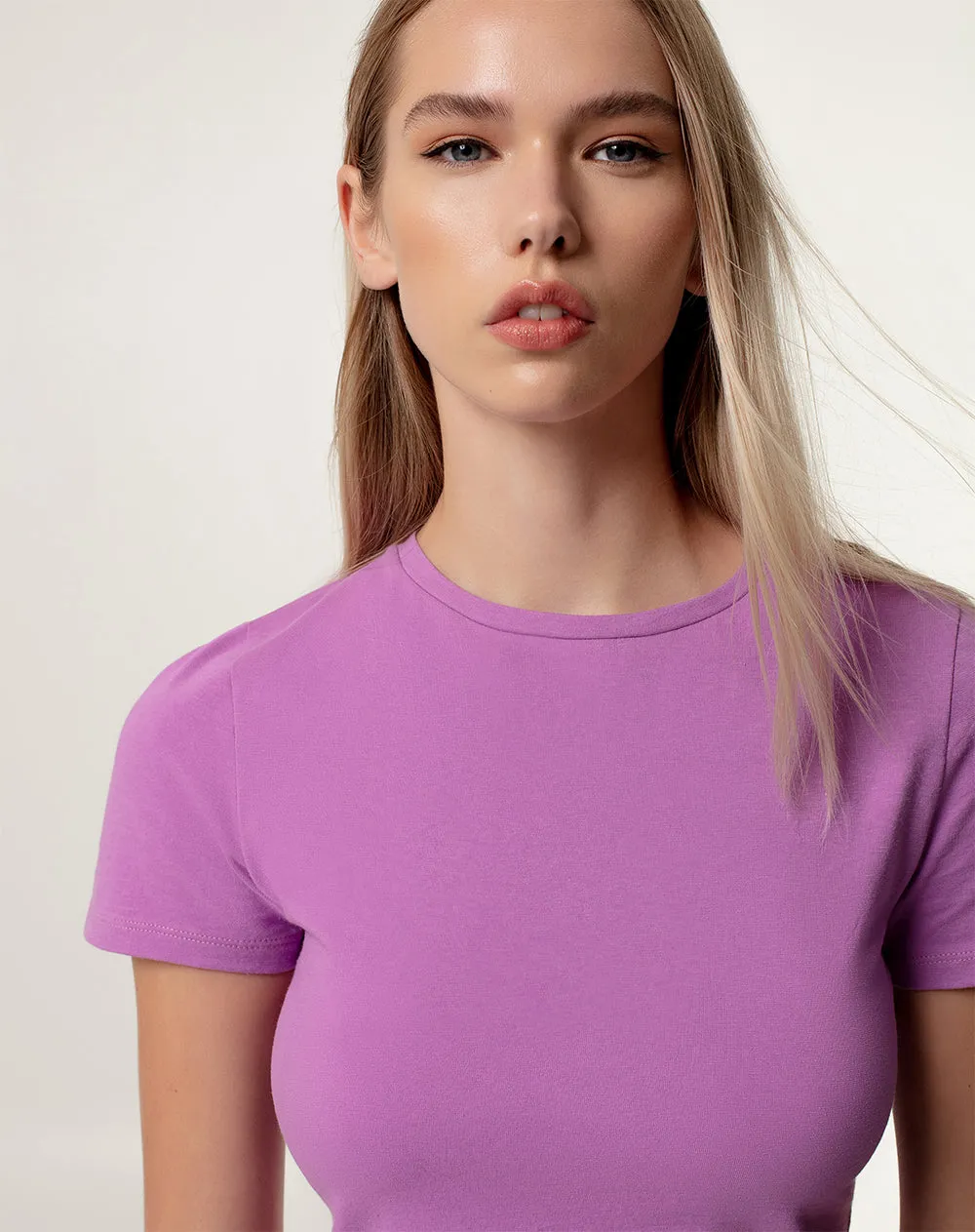 Camiseta Lovit slim fit manga corta morada sold by Gef product image thumbnail 3