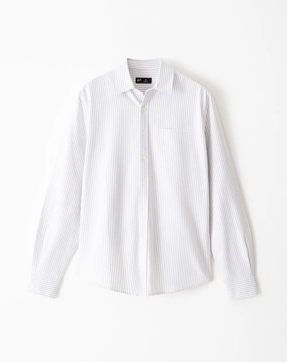 Camisa manga larga slim algodón rayas hombre sold by Gef product image thumbnail 5