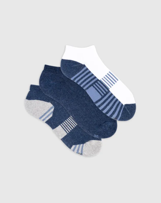 Medias para hombre tobilleras cortas algodón pack x3unds surtidas sold by Gef