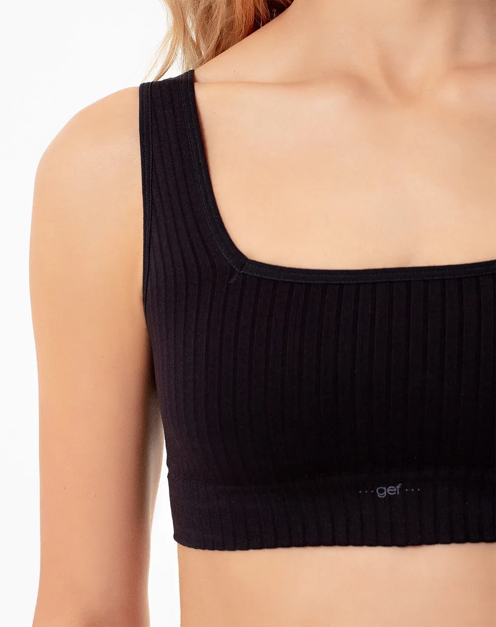 Top soporte medio seamless negro sold by Gef product image thumbnail 4