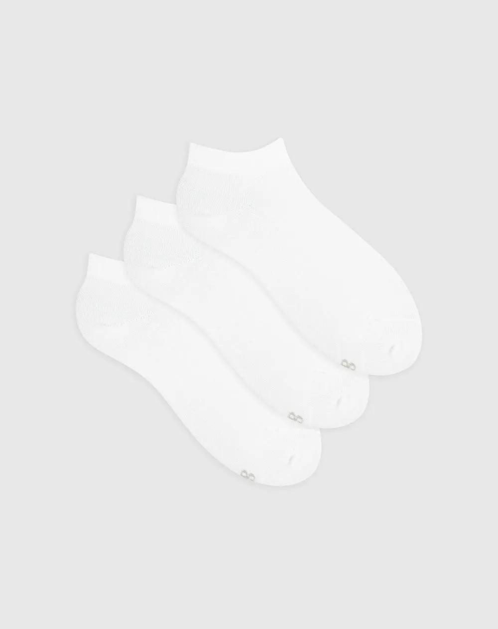 Medias mujer tobillera corta algodón pack x3 blancas sold by Gef