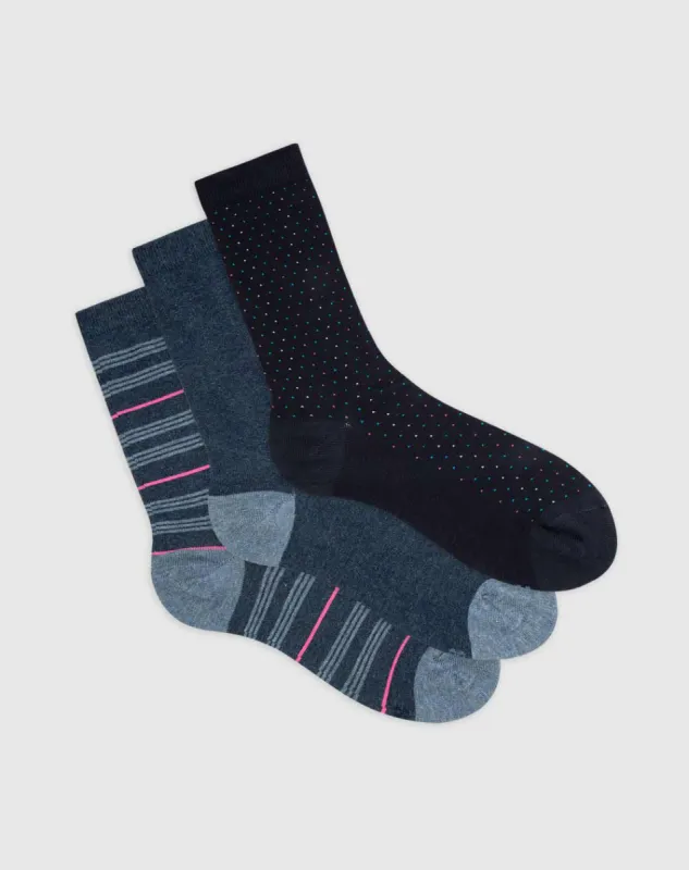 Medias mujer largas algodón pack x3 surtido sold by Gef