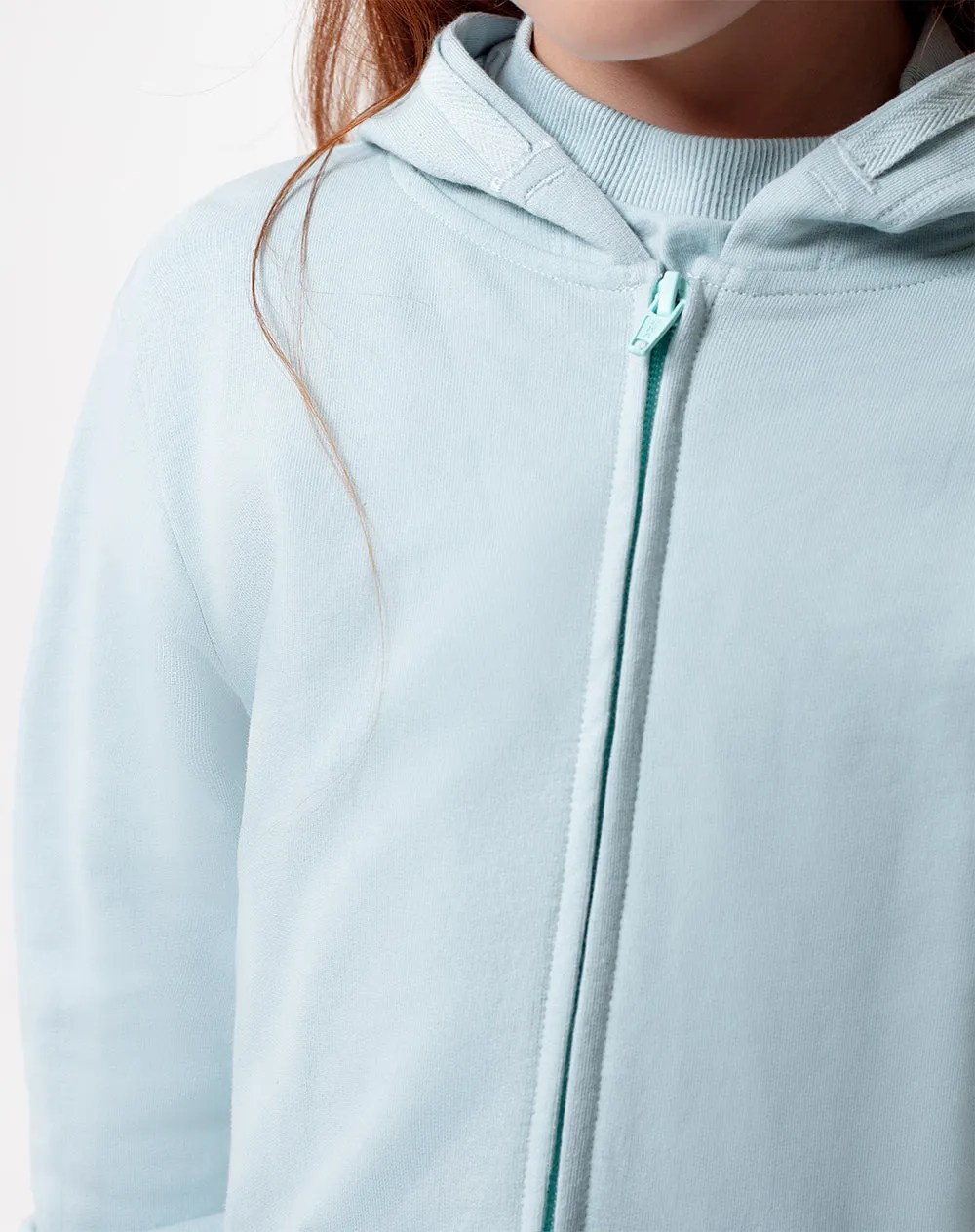 Chaqueta regular fit con capucha azul sold by Gef product image thumbnail 3