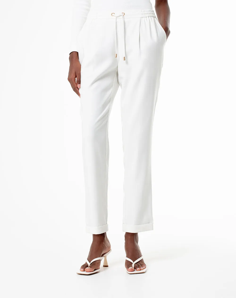 Pantalón recto tiro alto habano mujer sold by Gef product image thumbnail 3