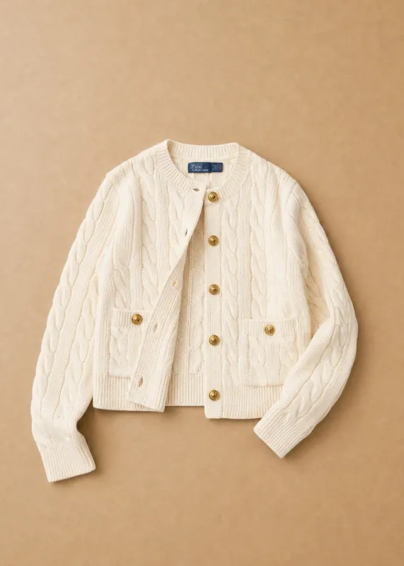 Wool-Cashmere Cardigan made by Polo by Ralph Lauren
