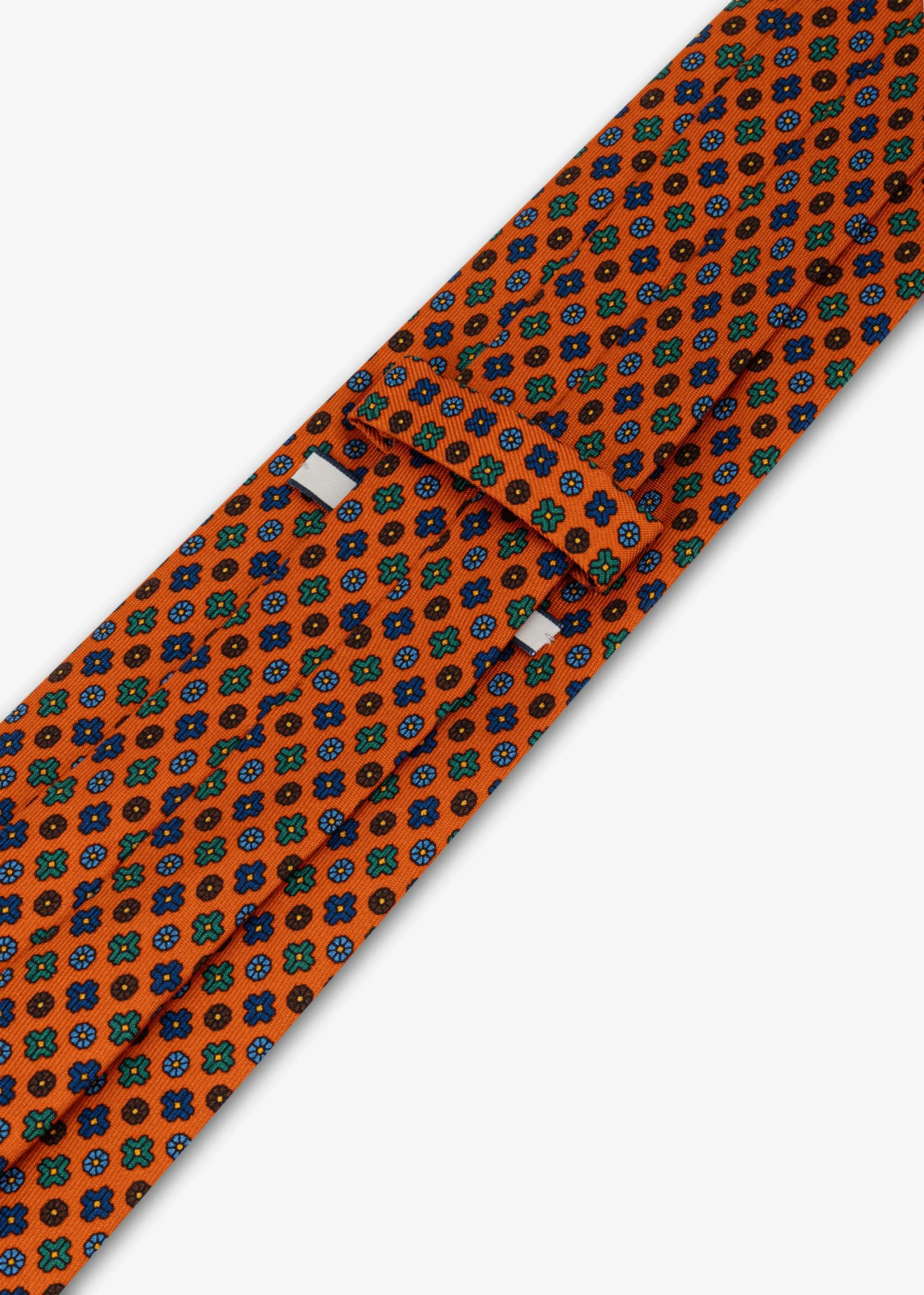 Patterned silk tie sold by Dantendorfer product image thumbnail 4