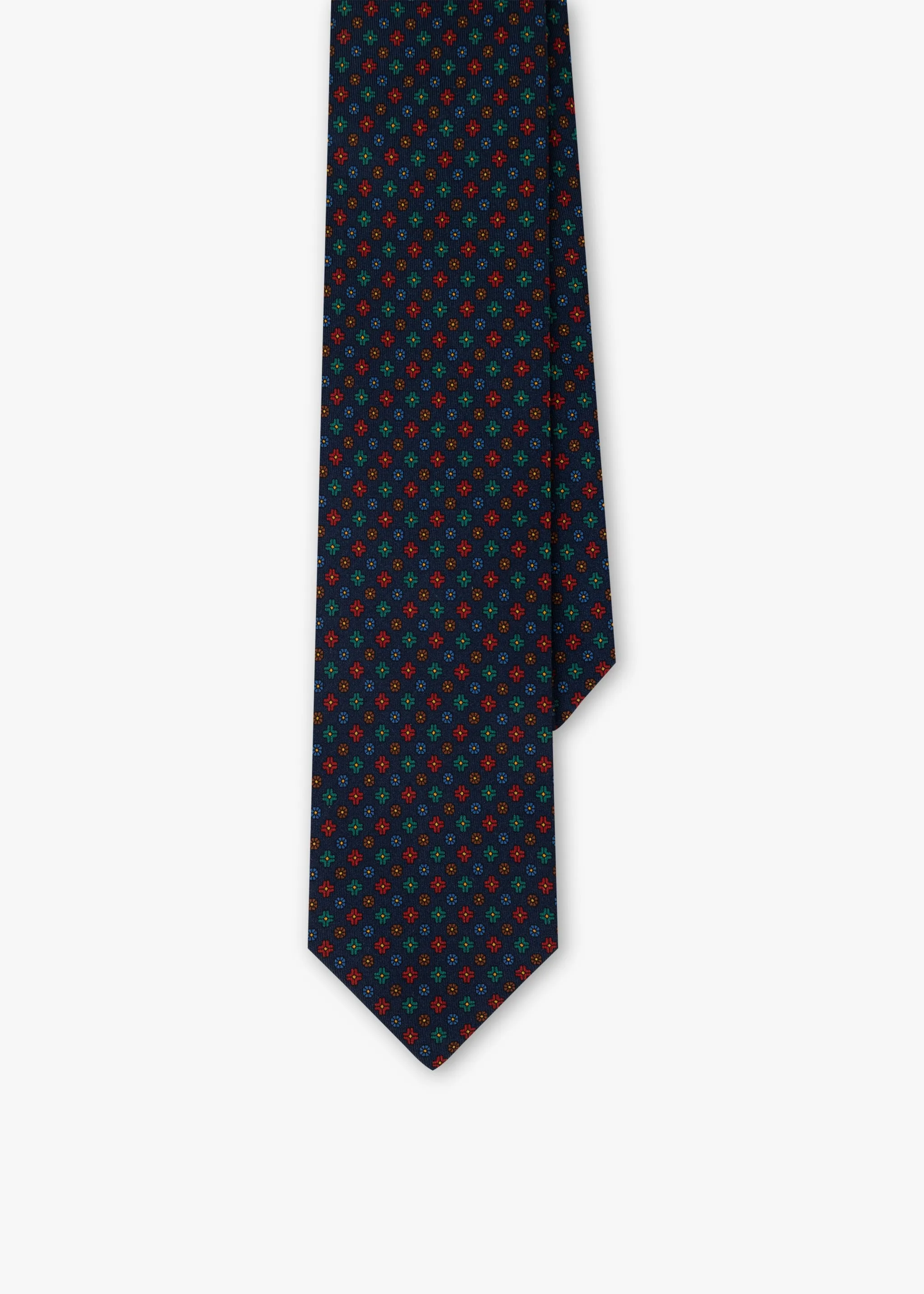 Patterned silk tie sold by Dantendorfer