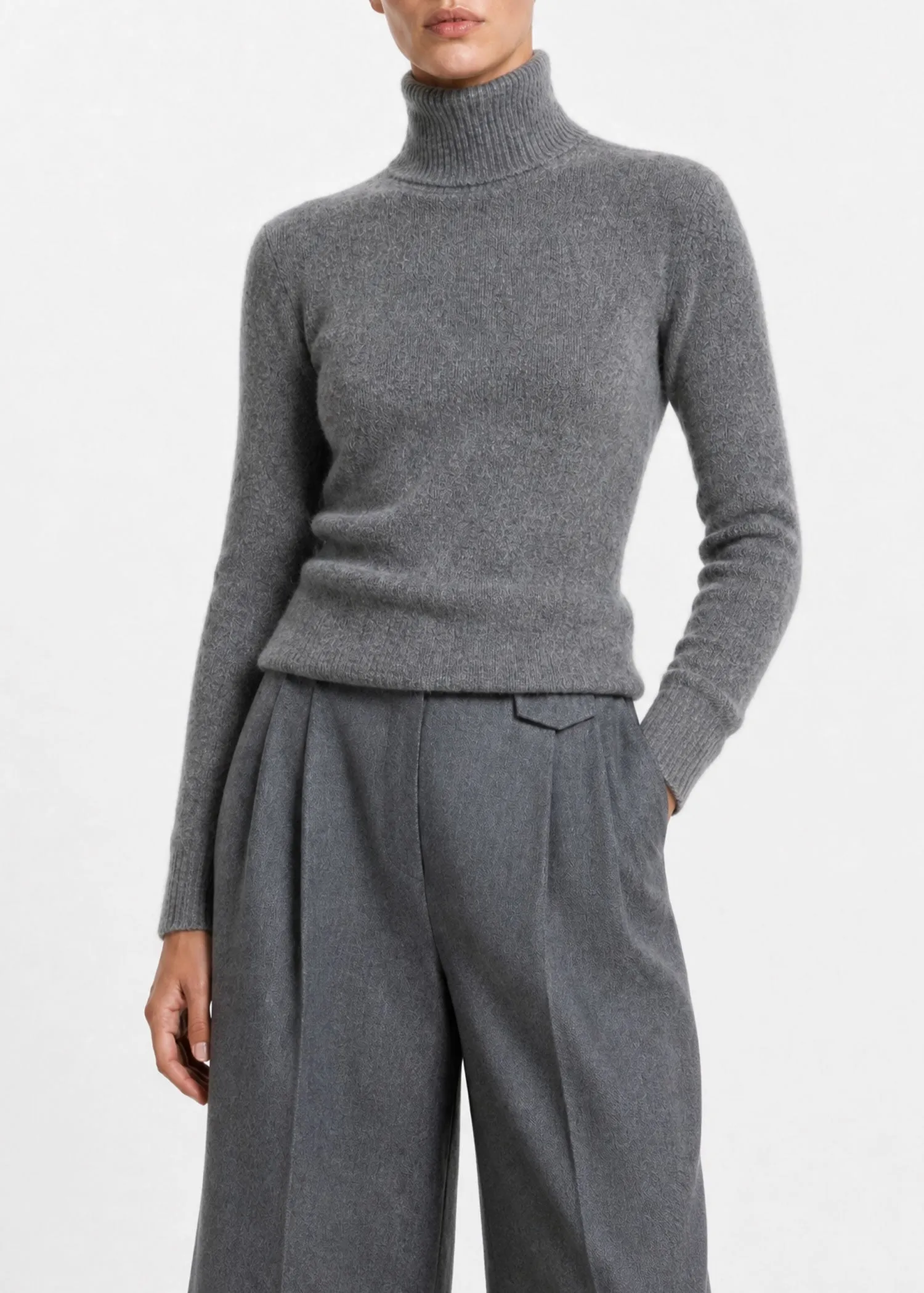 Cashmere-silk turtleneck sweater sold by Dantendorfer