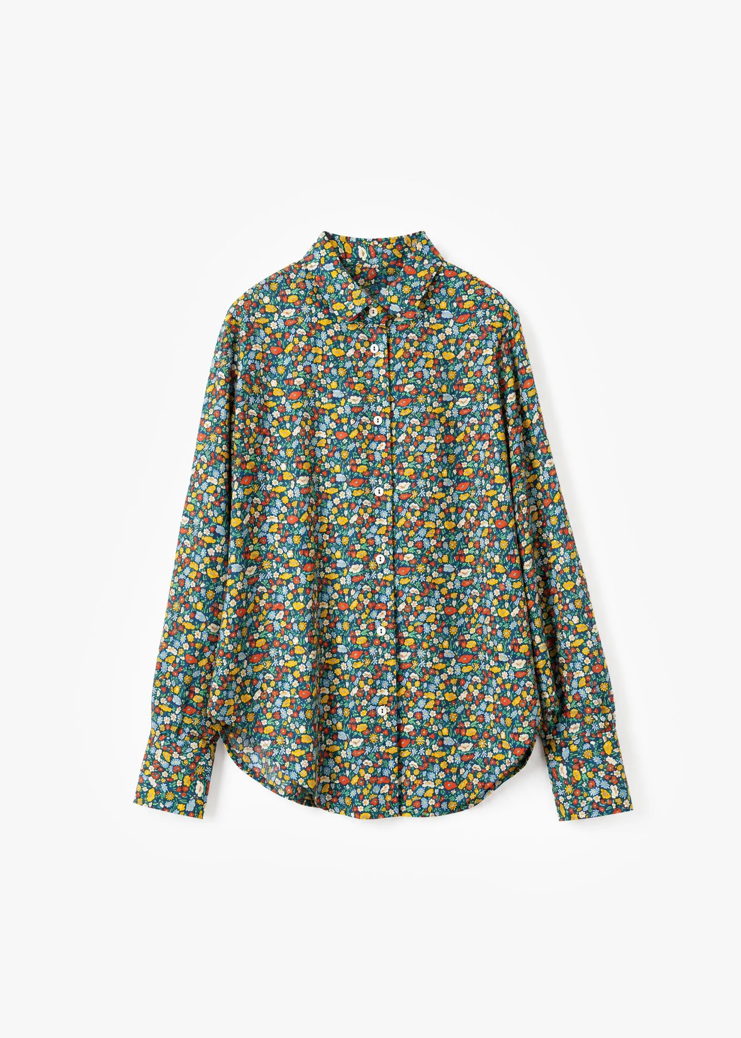 Floral cotton blouse sold by Dantendorfer product image thumbnail 2