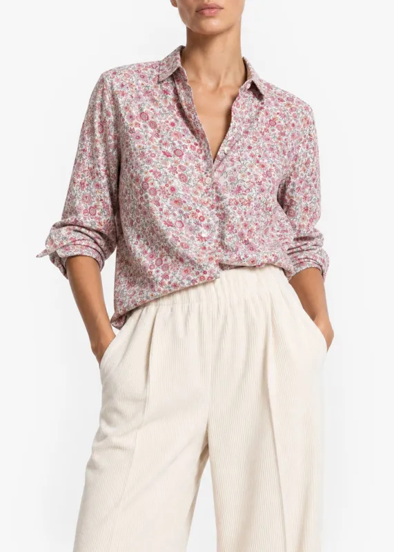 Floral cotton blouse made by Dantendorfer