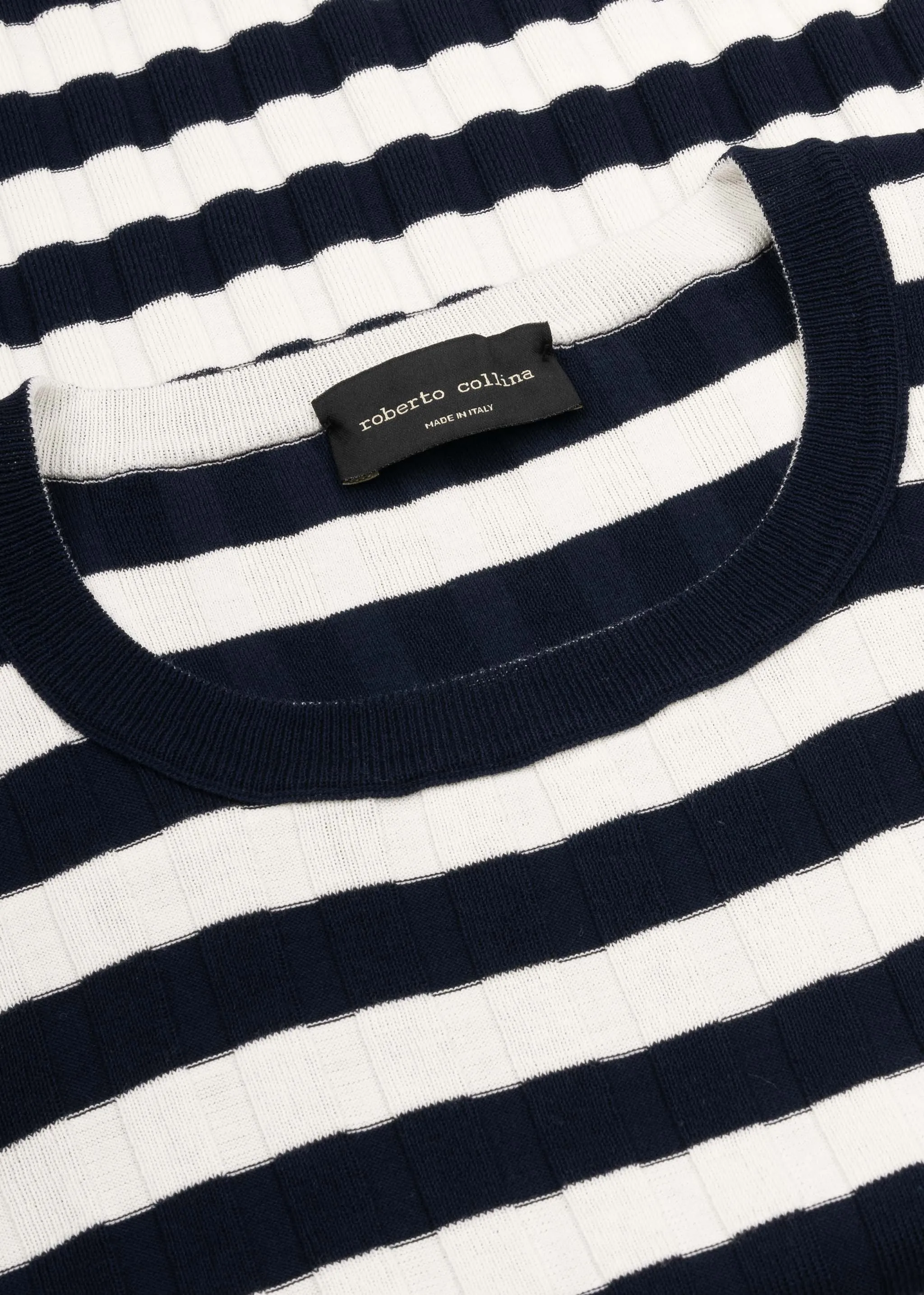 Striped Short-sleeved Knitted Sweater sold by Dantendorfer product image thumbnail 3