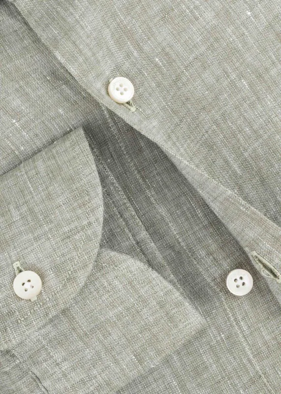 Regular-fit Linen Shirt made by Glanshirt
