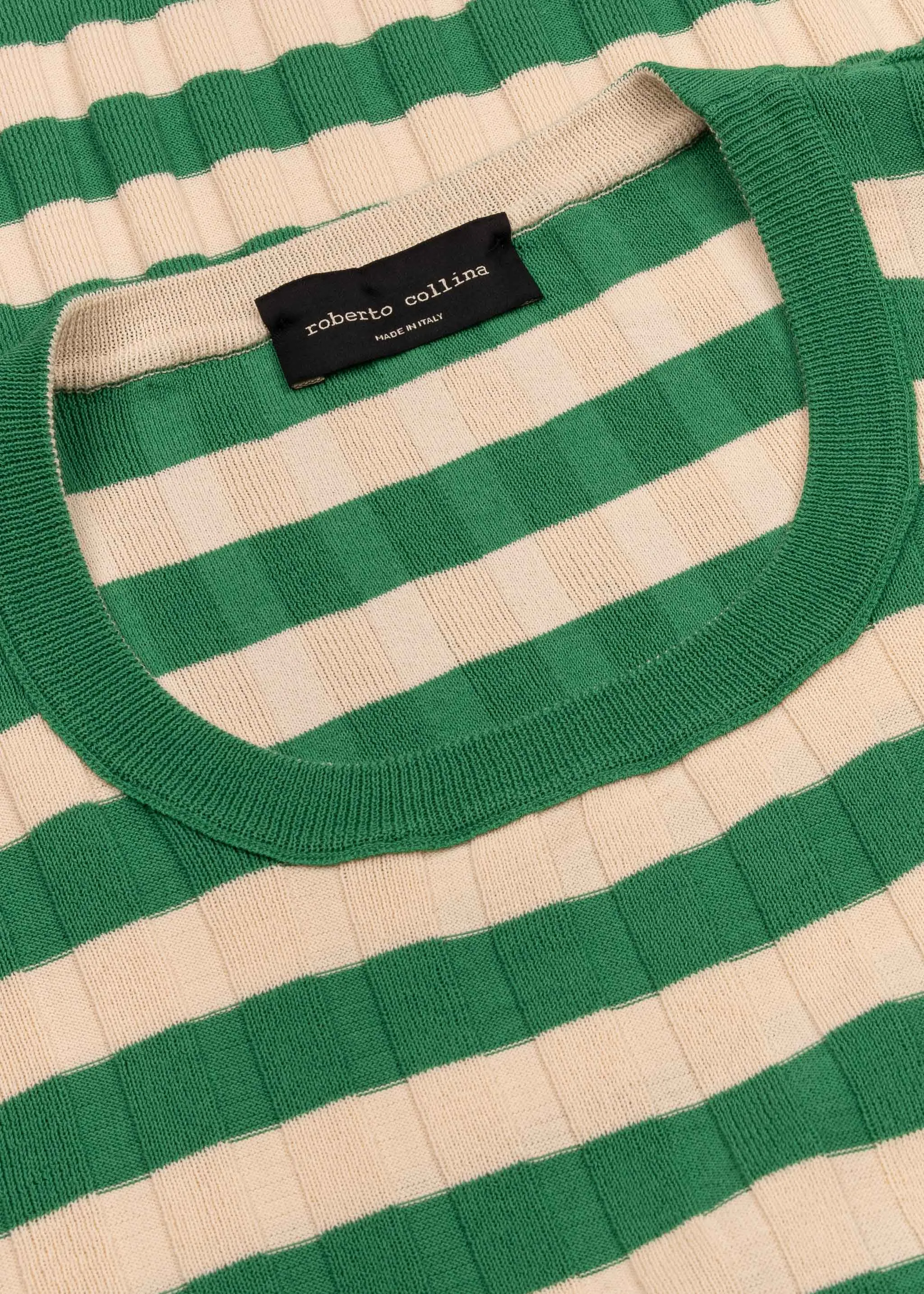 Striped Short-sleeved Knitted Sweater sold by Dantendorfer product image thumbnail 3