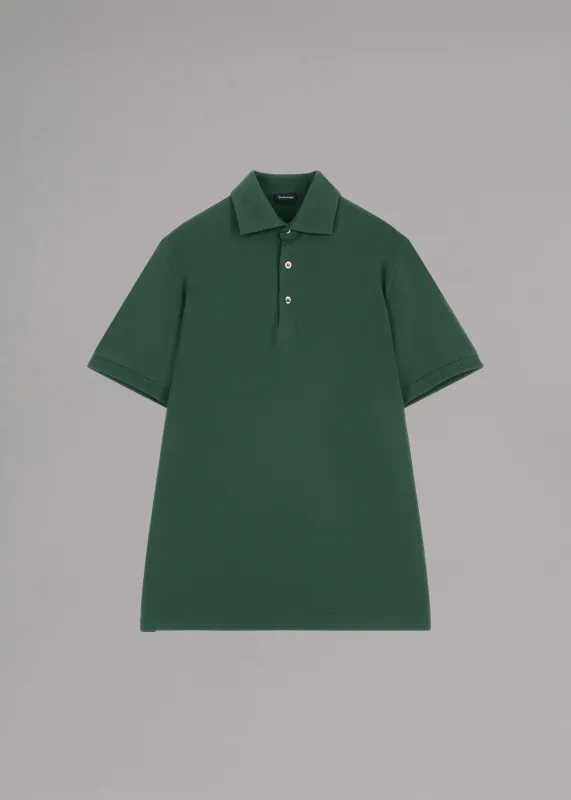 Short-Sleeved Piqué Polo Shirt made by Dantendorfer