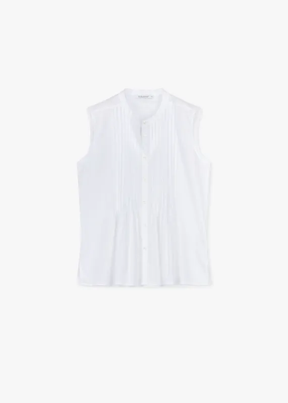Cotton Muslin Sleeveless Blouse  made by Dantendorfer