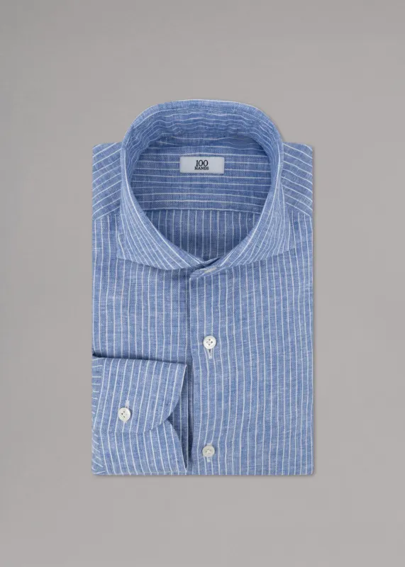 Striped Linen Shirt made by Dantendorfer