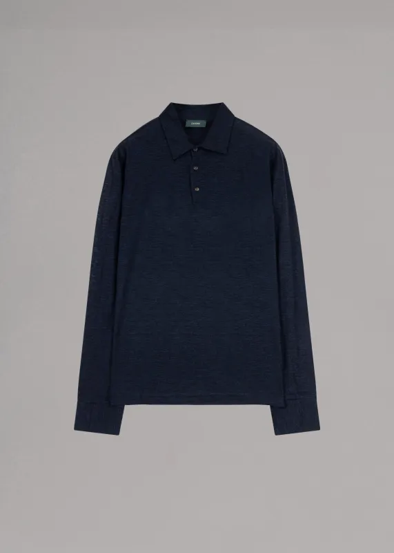 Lightweight wool Polo Shirt made by Zanone
