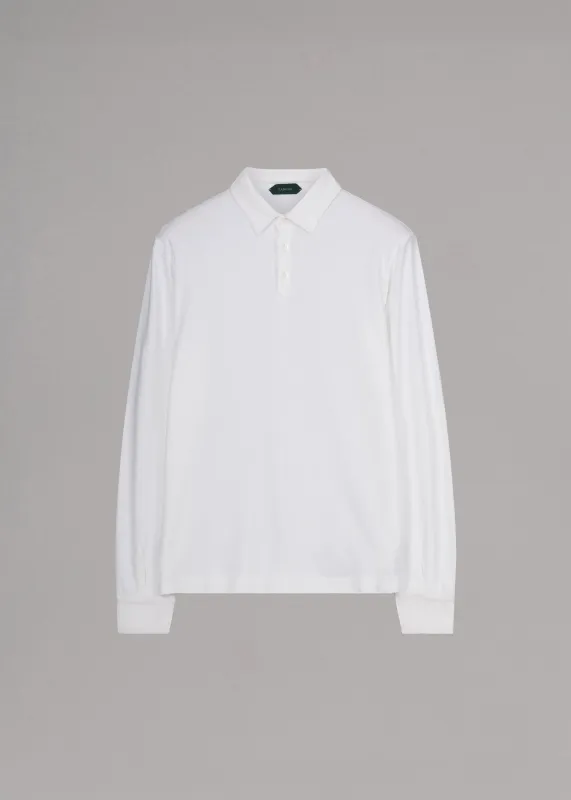 Long-Sleeved Poloshirt made by Zanone