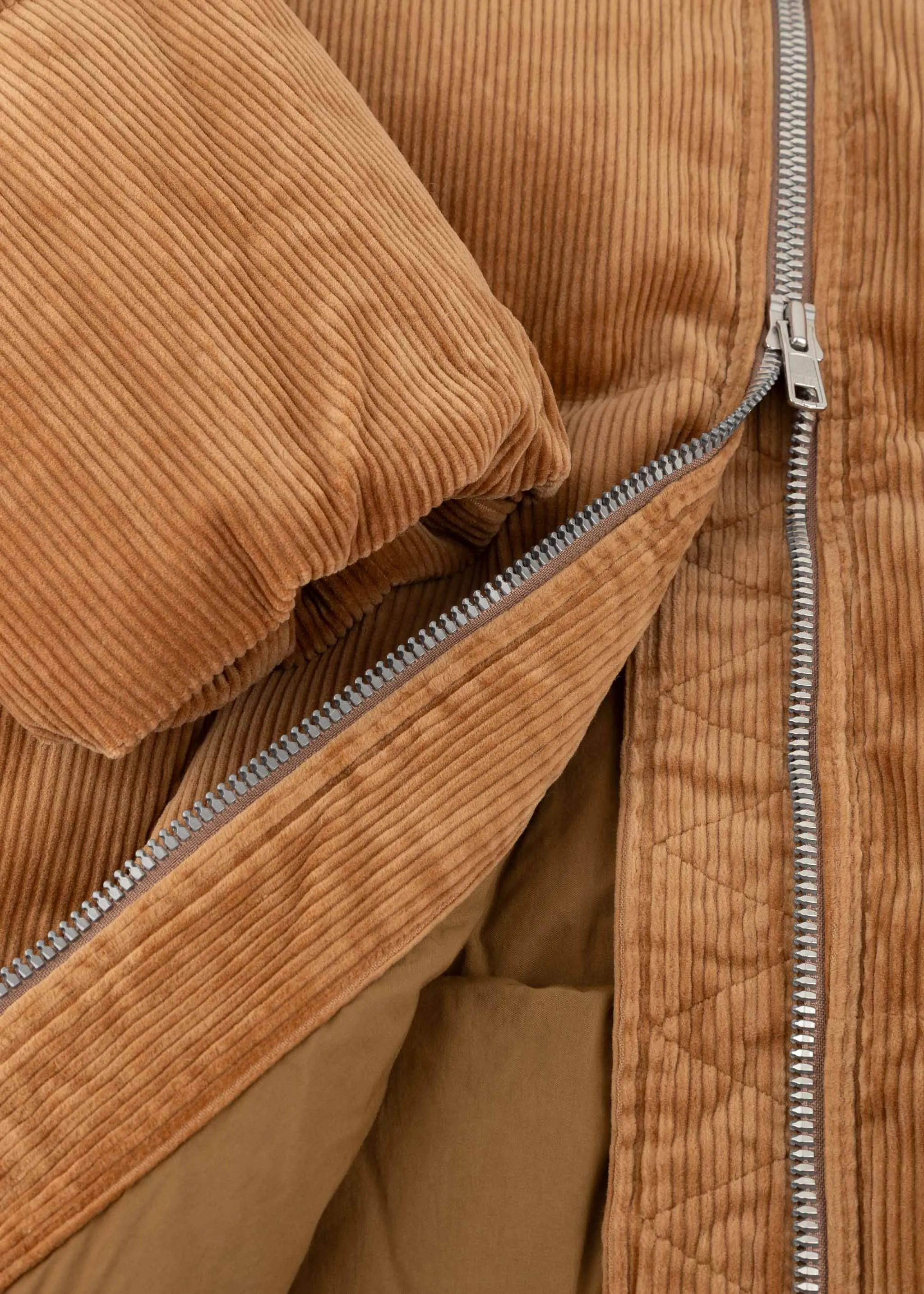 Short corduroy puffer jacket sold by Dantendorfer product image thumbnail 3
