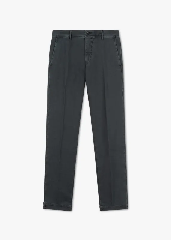 'Slacks' cotton chinos made by Incotex