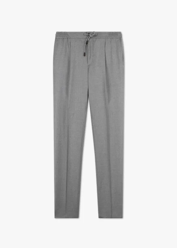 Slim-Fit Pleated Trousers Made of Virgin Wool made by Incotex