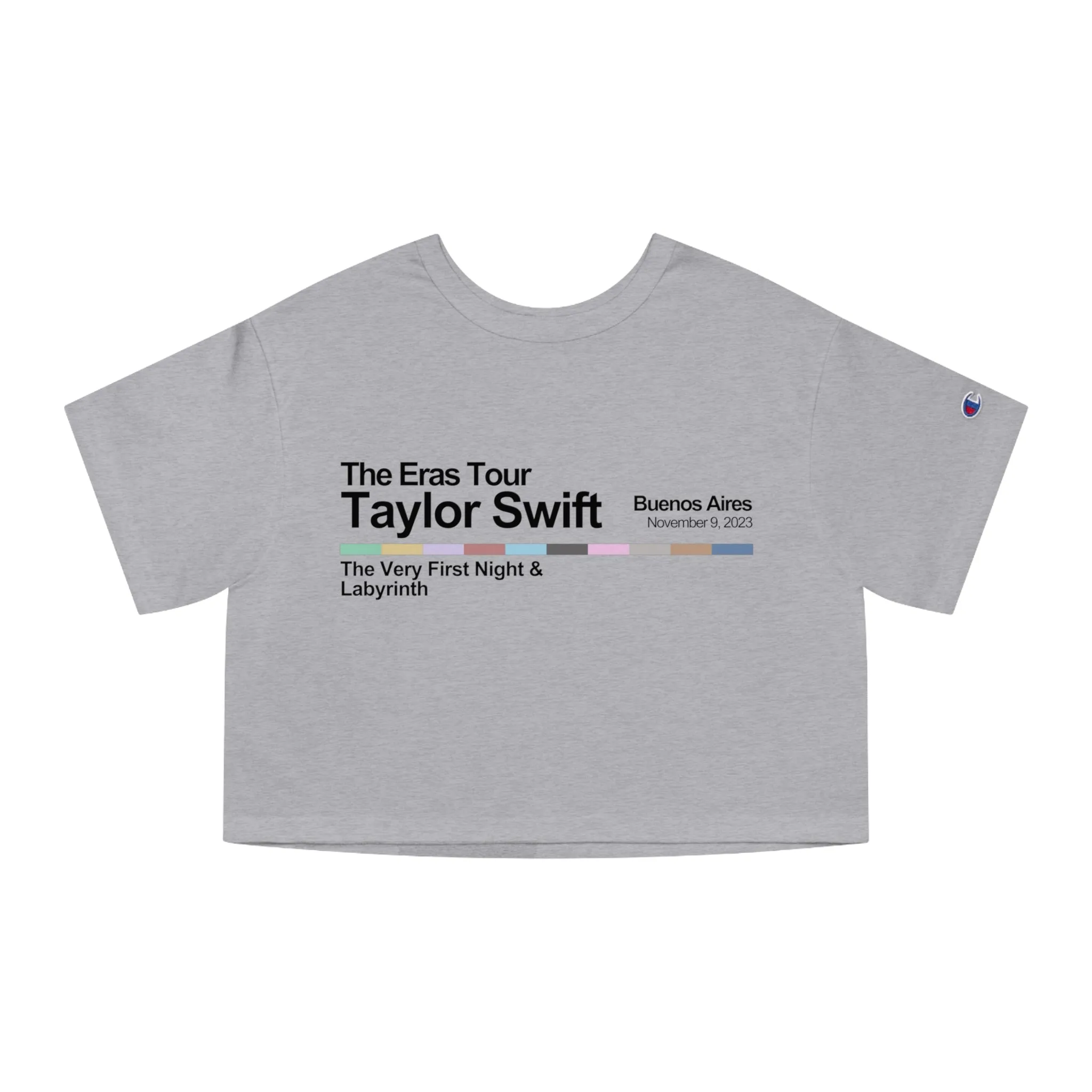 Buenos Aires Night 1 Cropped T-Shirt sold by Rose Blush Studio product image thumbnail 4