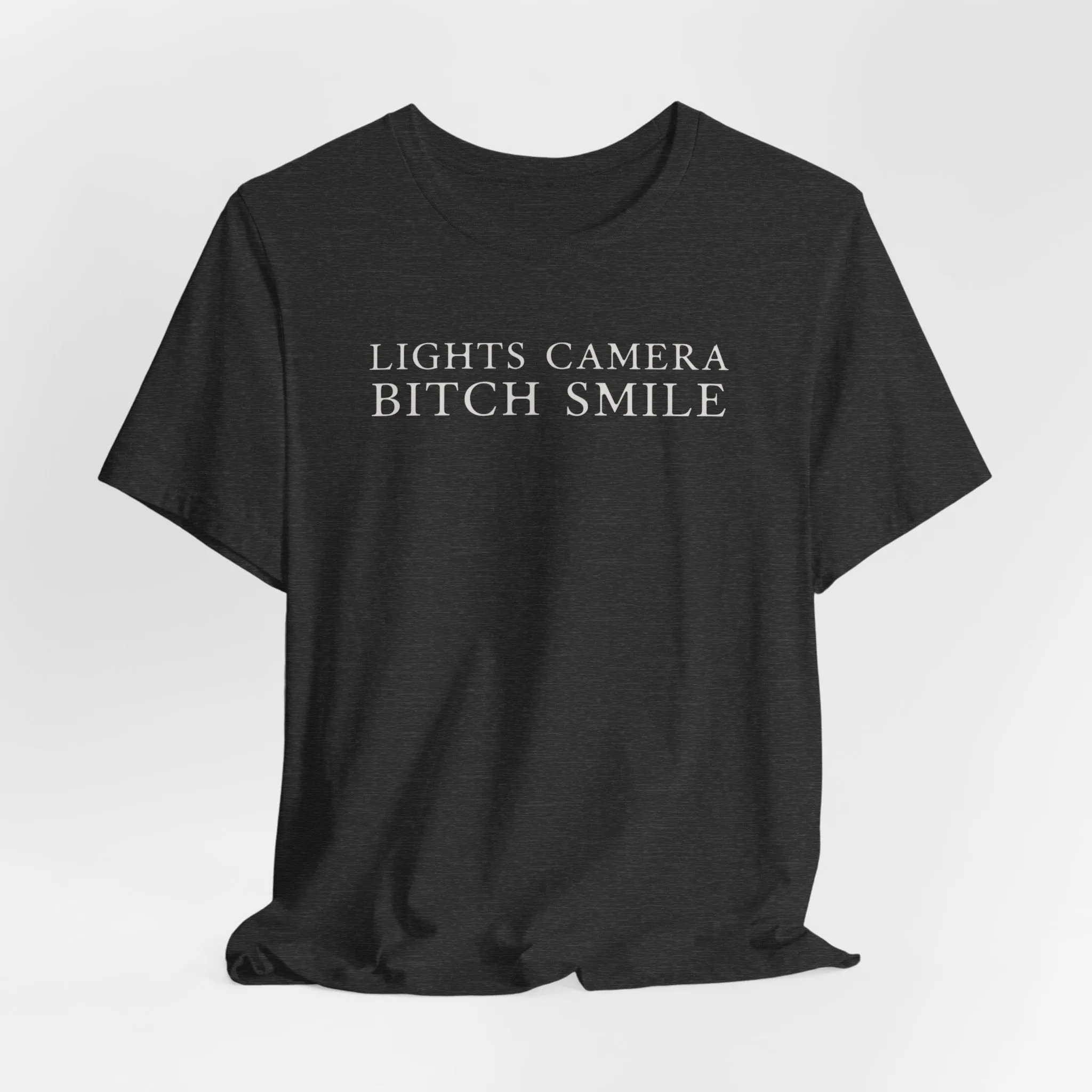 Lights Camera Bitch Smile Tshirt sold by Rose Blush Studio product image thumbnail 4