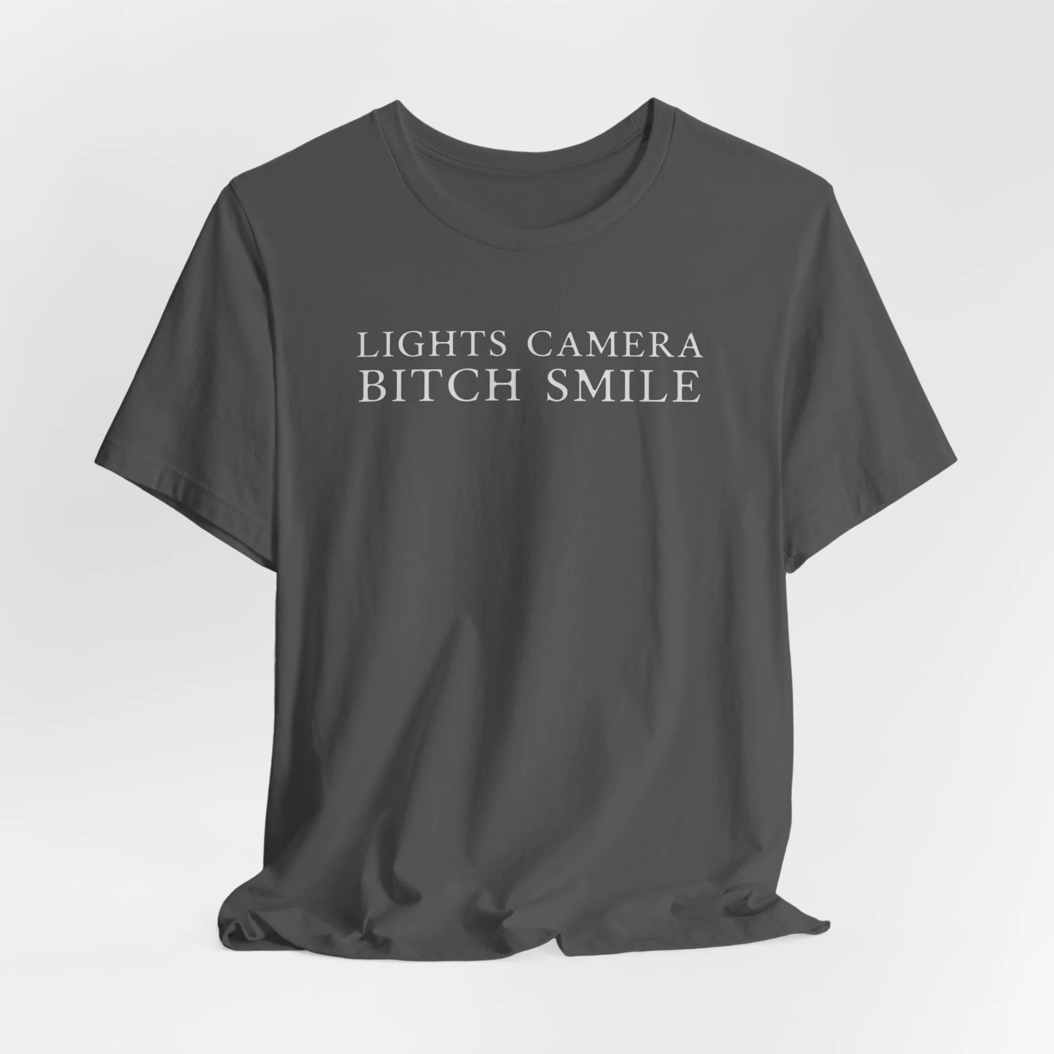 Lights Camera Bitch Smile Tshirt sold by Rose Blush Studio product image thumbnail 2