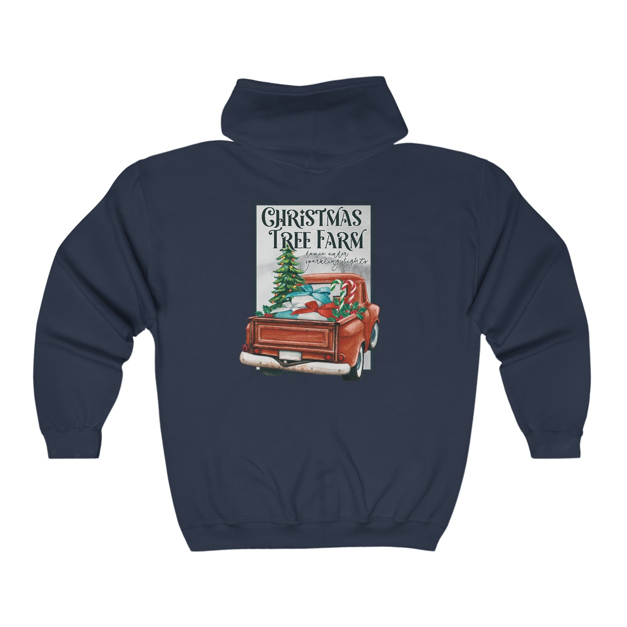 Christmas Tree Farm Zip Hoodie sold by Rose Blush Studio product image thumbnail 2