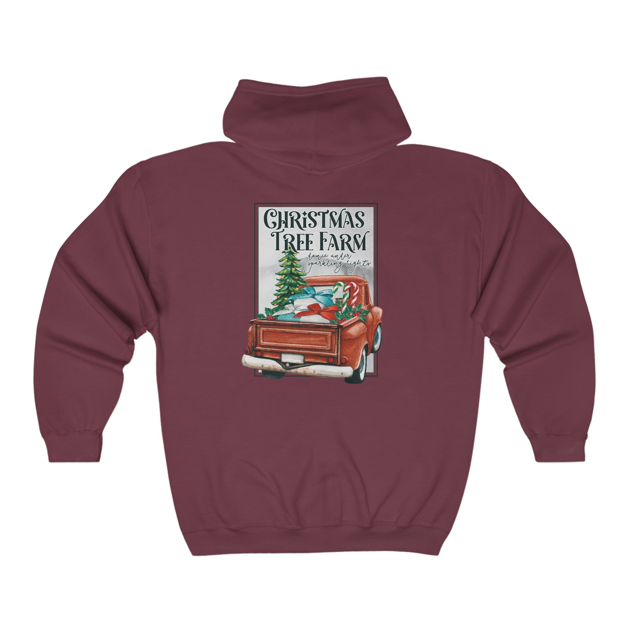 Christmas Tree Farm Zip Hoodie sold by Rose Blush Studio