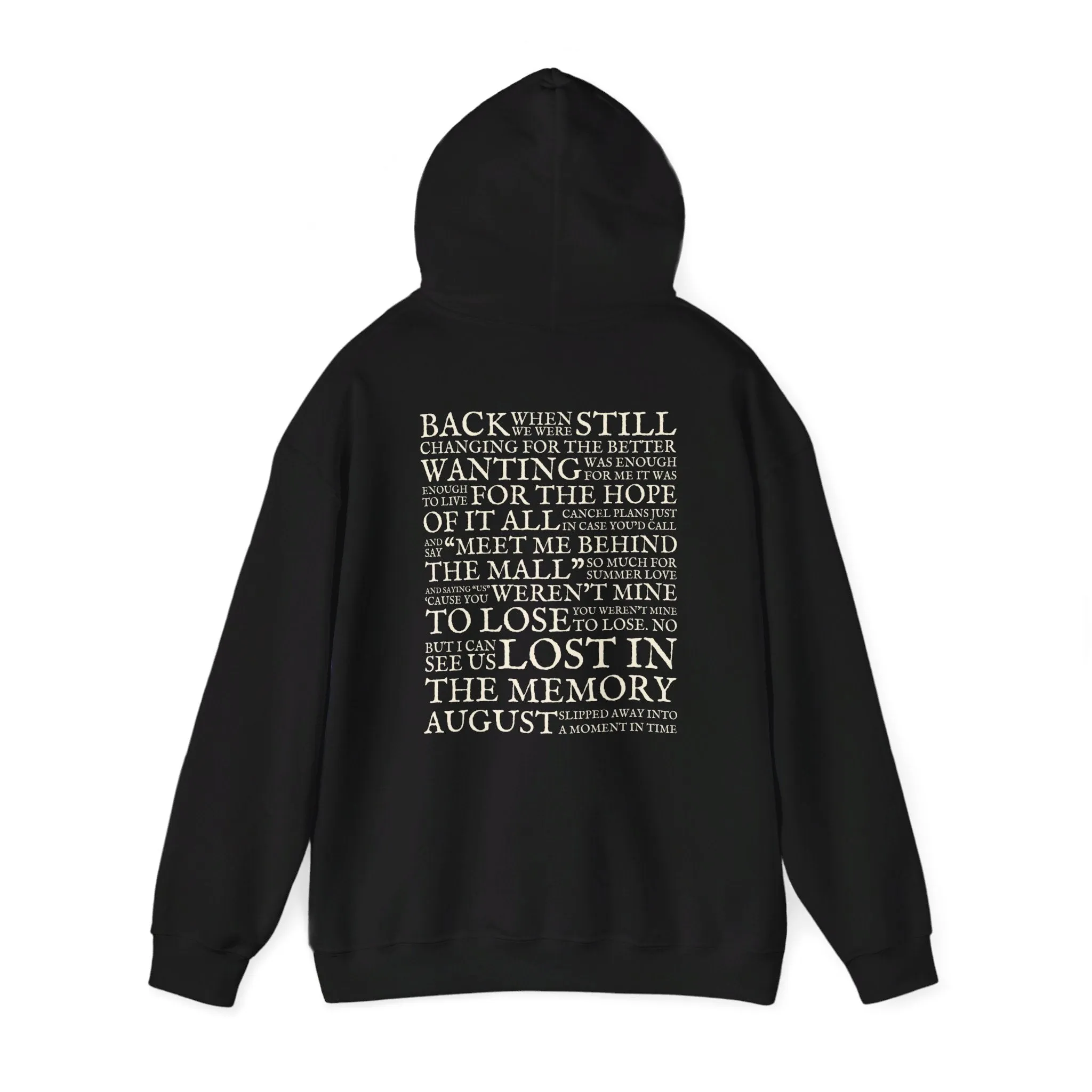 August Lyrics Hoodie sold by Rose Blush Studio product image thumbnail 5