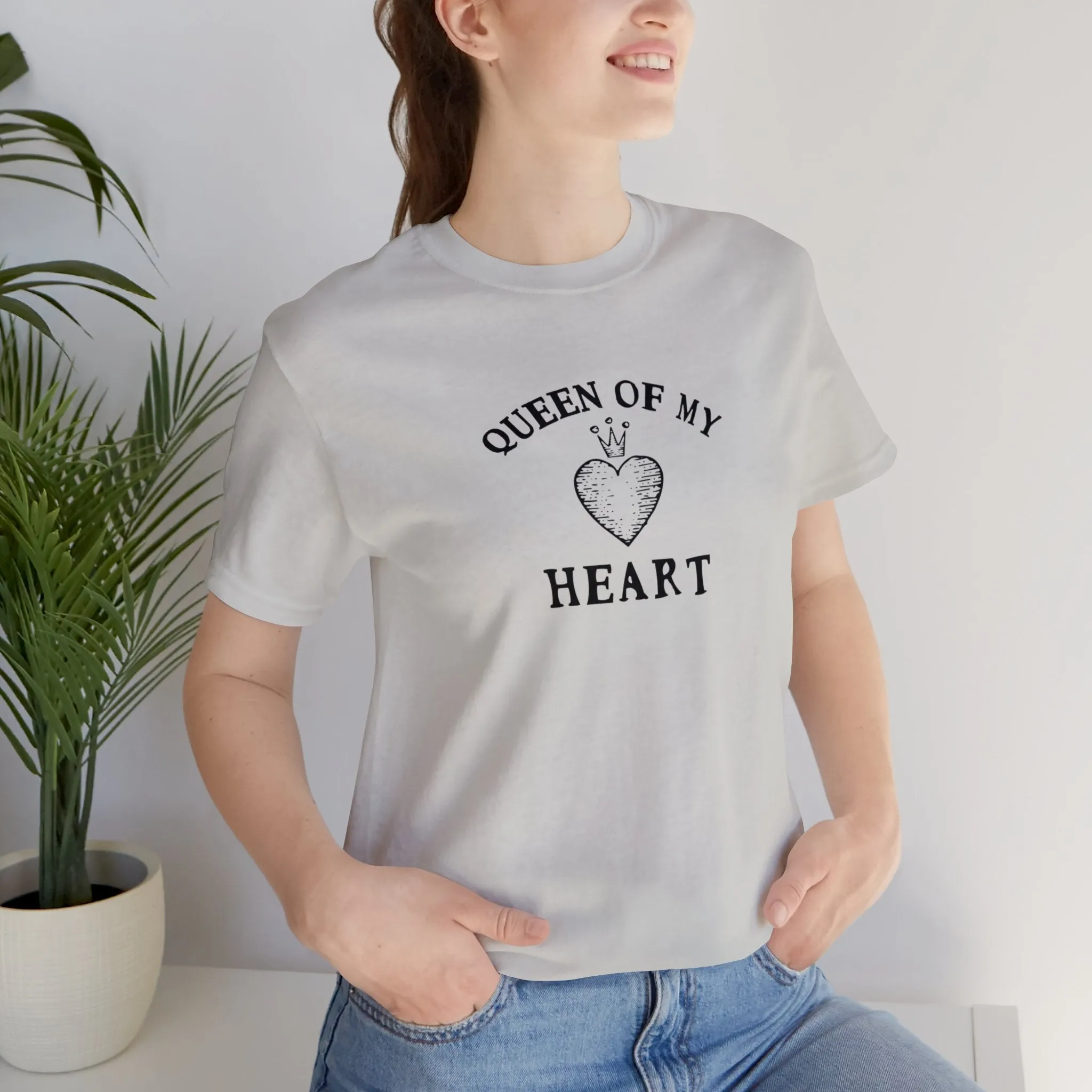 Queen of My Heart Tshirt sold by Rose Blush Studio product image thumbnail 5