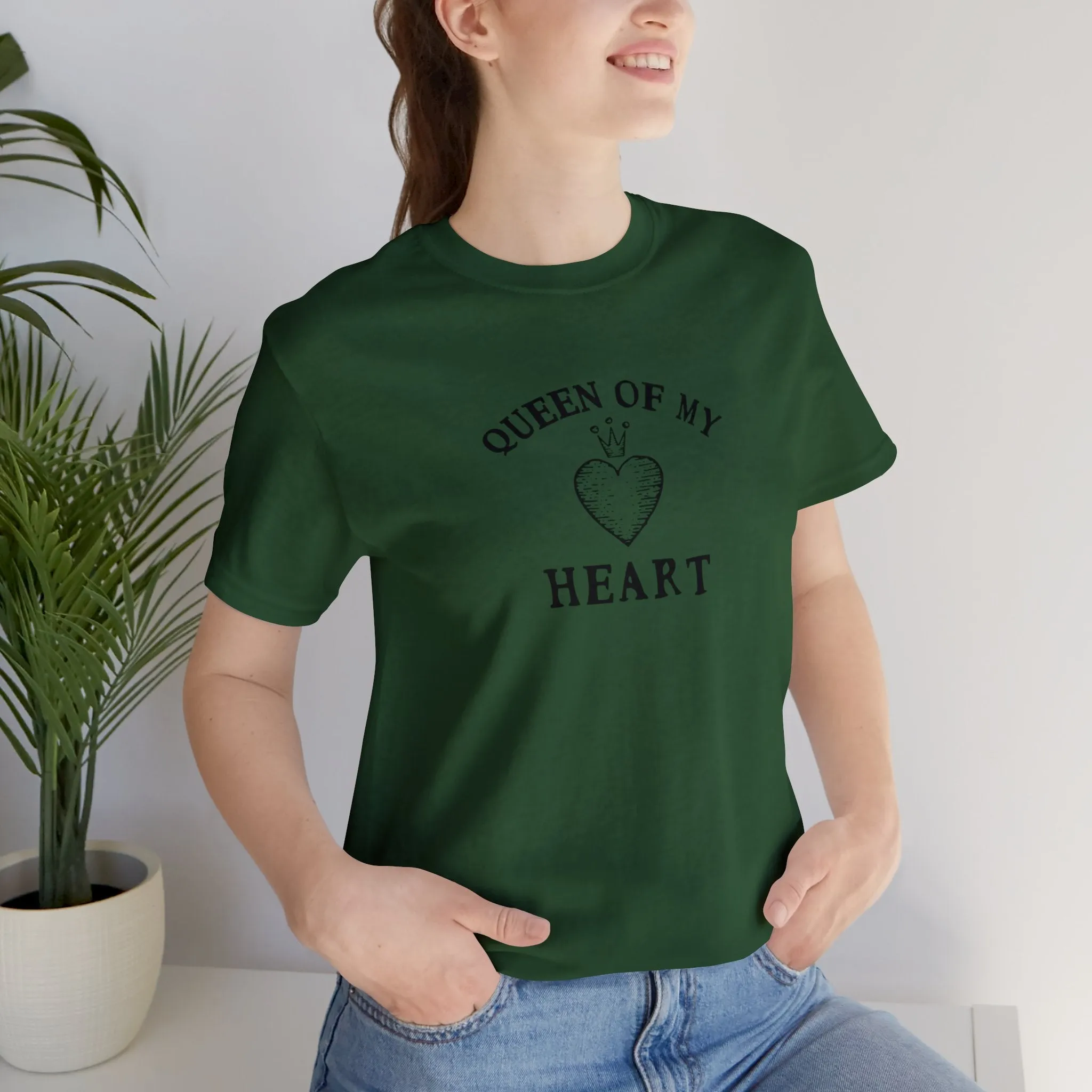Queen of My Heart Tshirt sold by Rose Blush Studio product image thumbnail 3