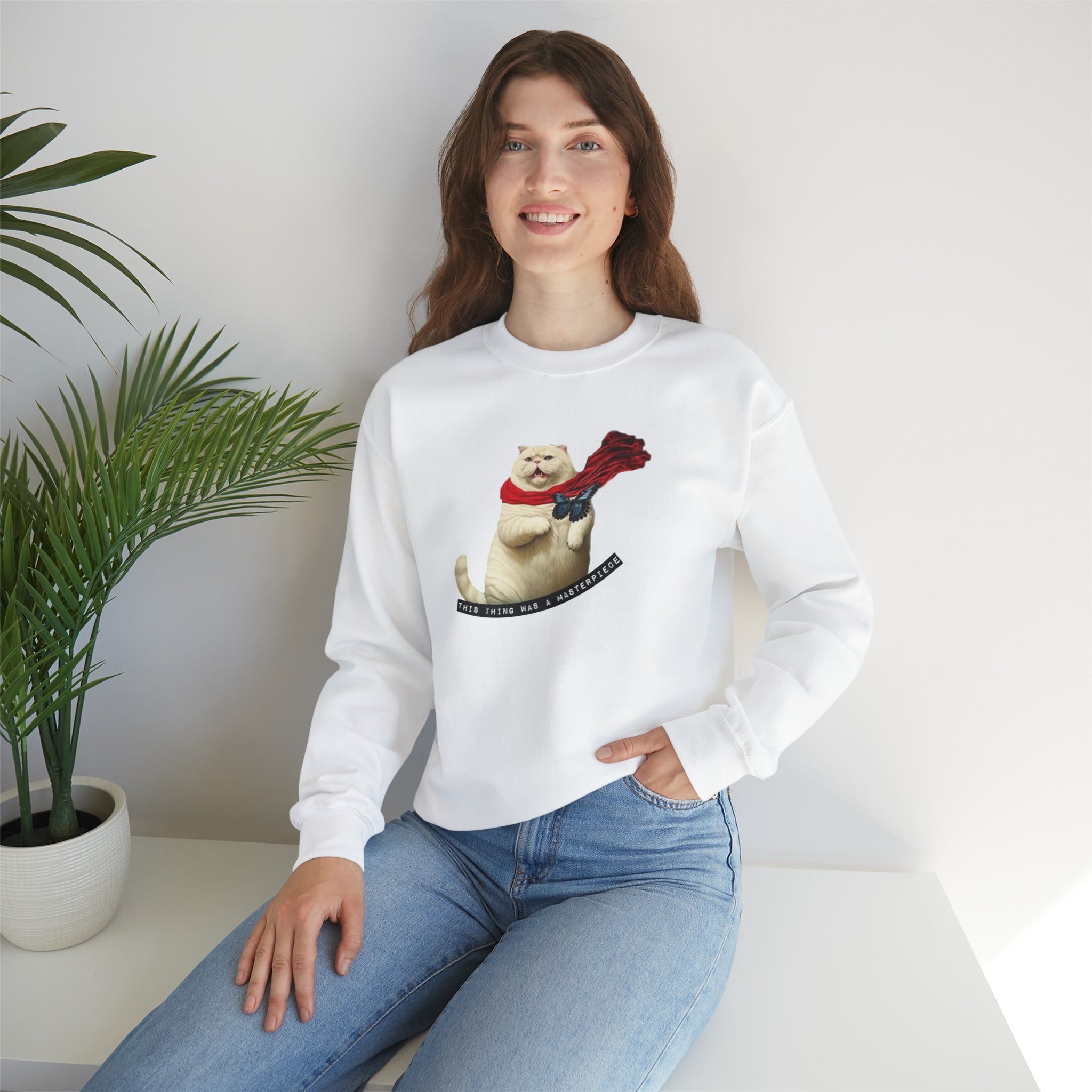 This Thing Was a Masterpiece Crewneck Sweatshirt sold by Rose Blush Studio product image thumbnail 4