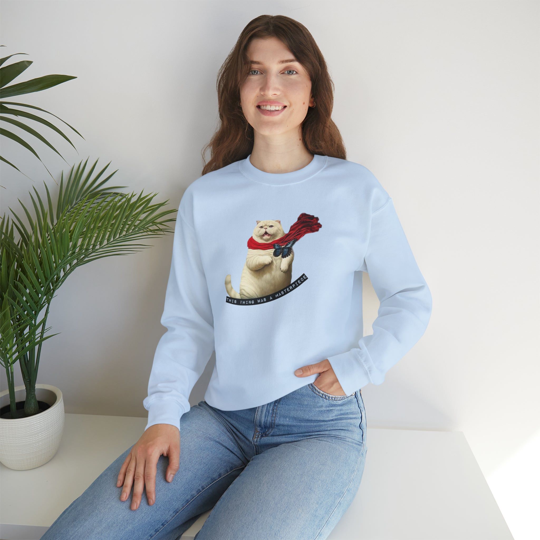 This Thing Was a Masterpiece Crewneck Sweatshirt sold by Rose Blush Studio product image thumbnail 2