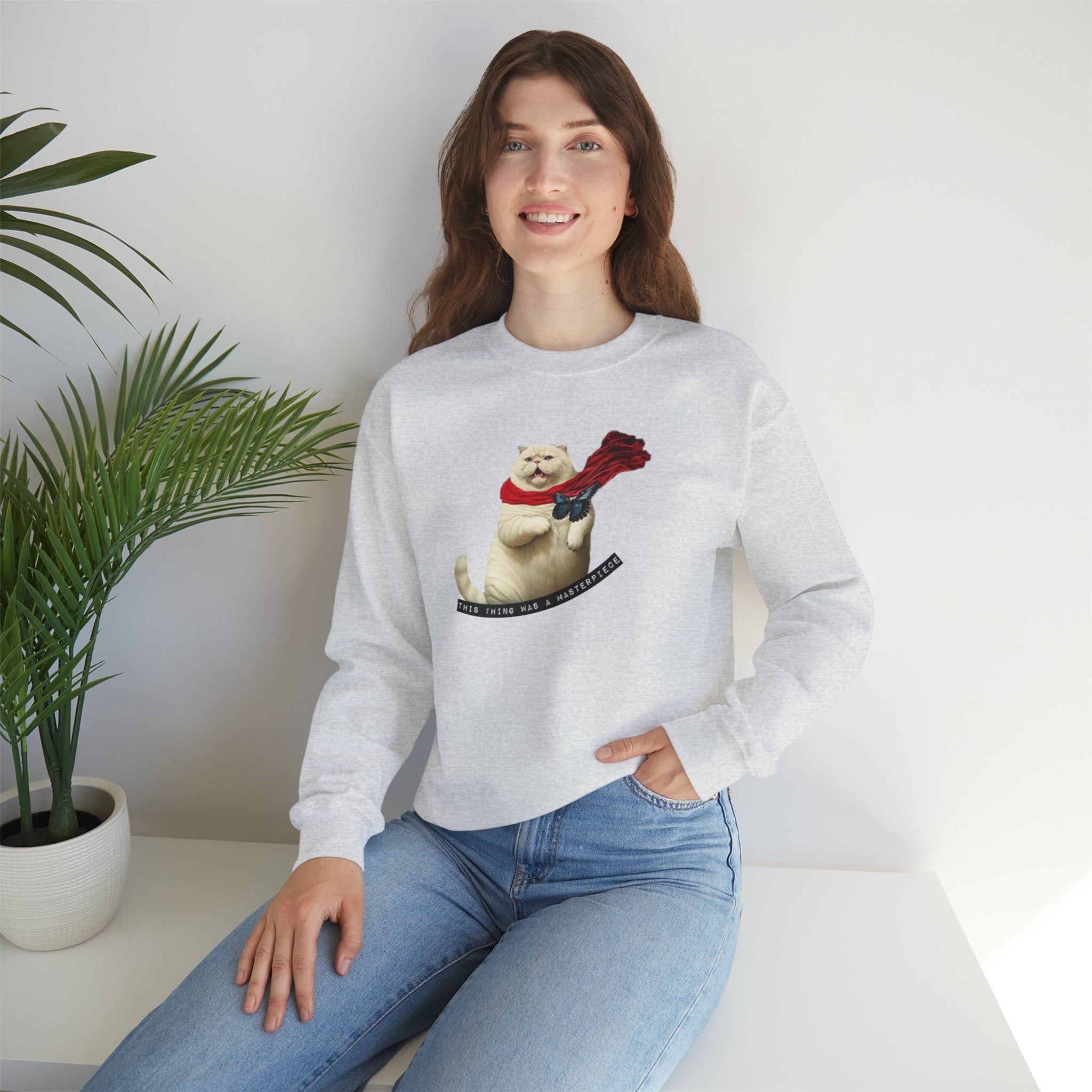 This Thing Was a Masterpiece Crewneck Sweatshirt sold by Rose Blush Studio product image thumbnail 5