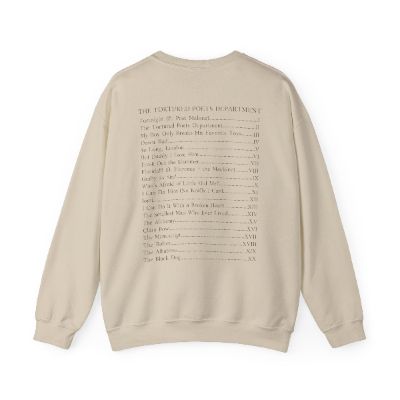 TTPD Tracklist (on back) Crewneck Sweatshirt sold by Rose Blush Studio