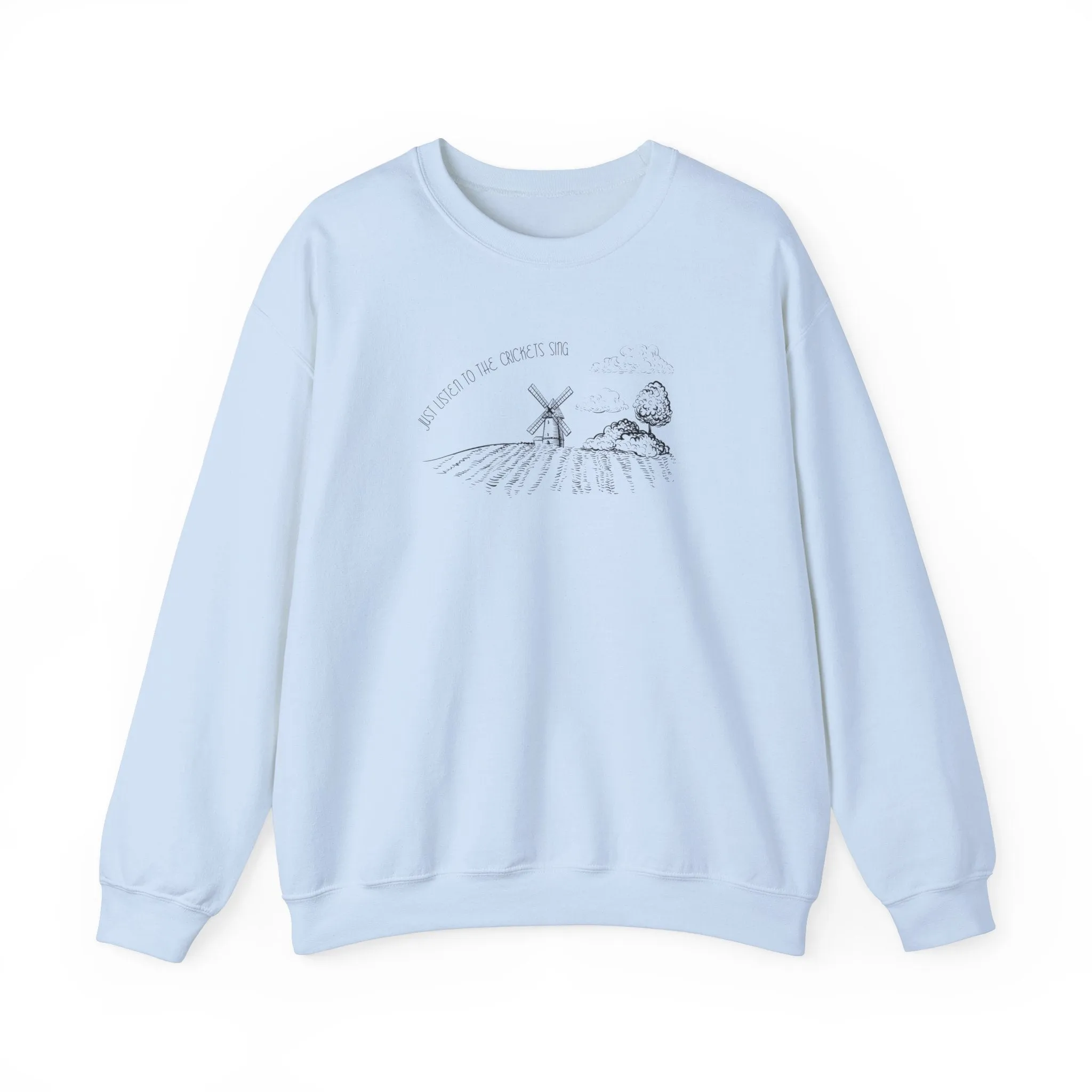 Just Listen To The Crickets Sing Crewneck Sweatshirt sold by Rose Blush Studio product image thumbnail 2