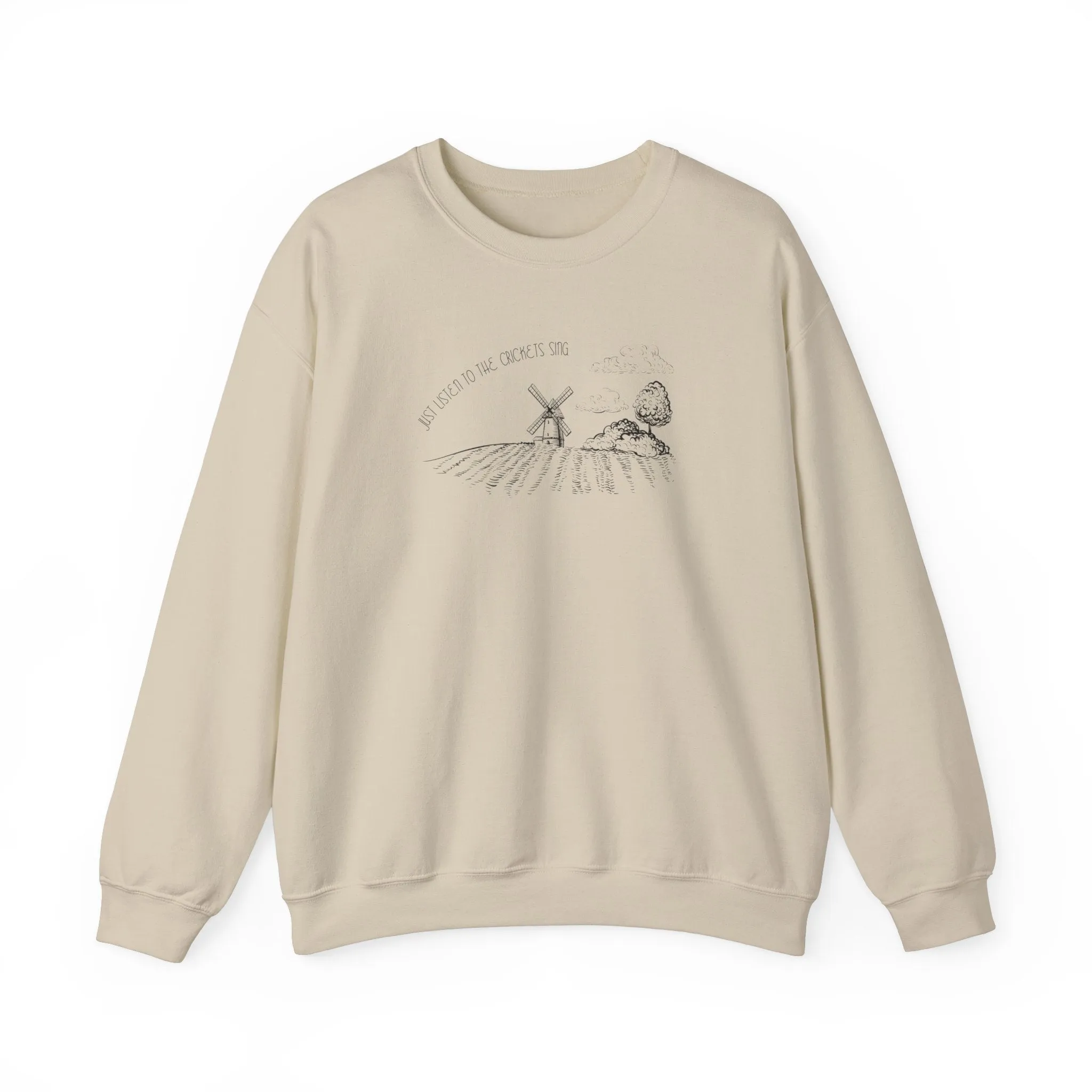 Just Listen To The Crickets Sing Crewneck Sweatshirt sold by Rose Blush Studio product image thumbnail 4