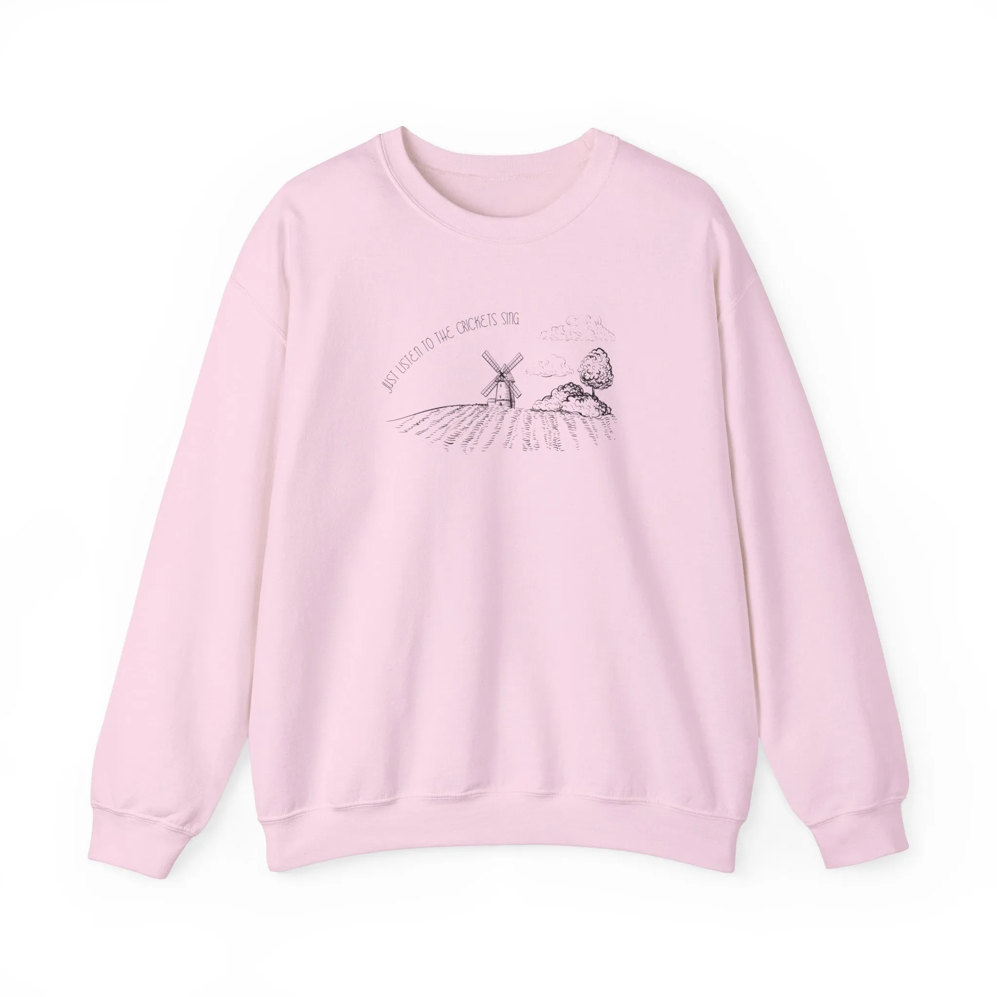 Just Listen To The Crickets Sing Crewneck Sweatshirt sold by Rose Blush Studio product image thumbnail 3