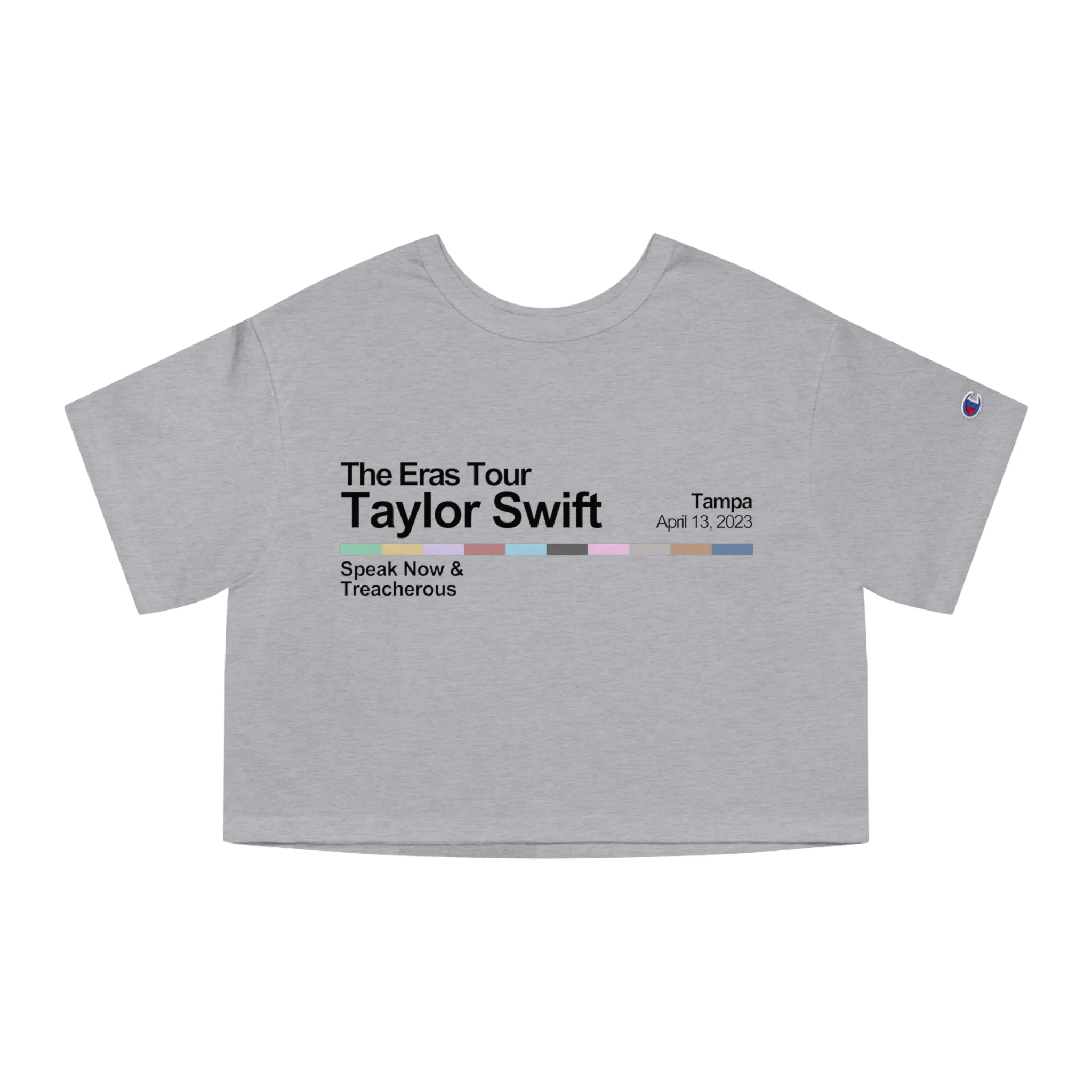 Tampa Night 1 Cropped T-Shirt sold by Rose Blush Studio product image thumbnail 4