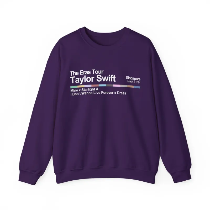 Singapore Night 1 Crewneck Sweatshirt sold by Rose Blush Studio