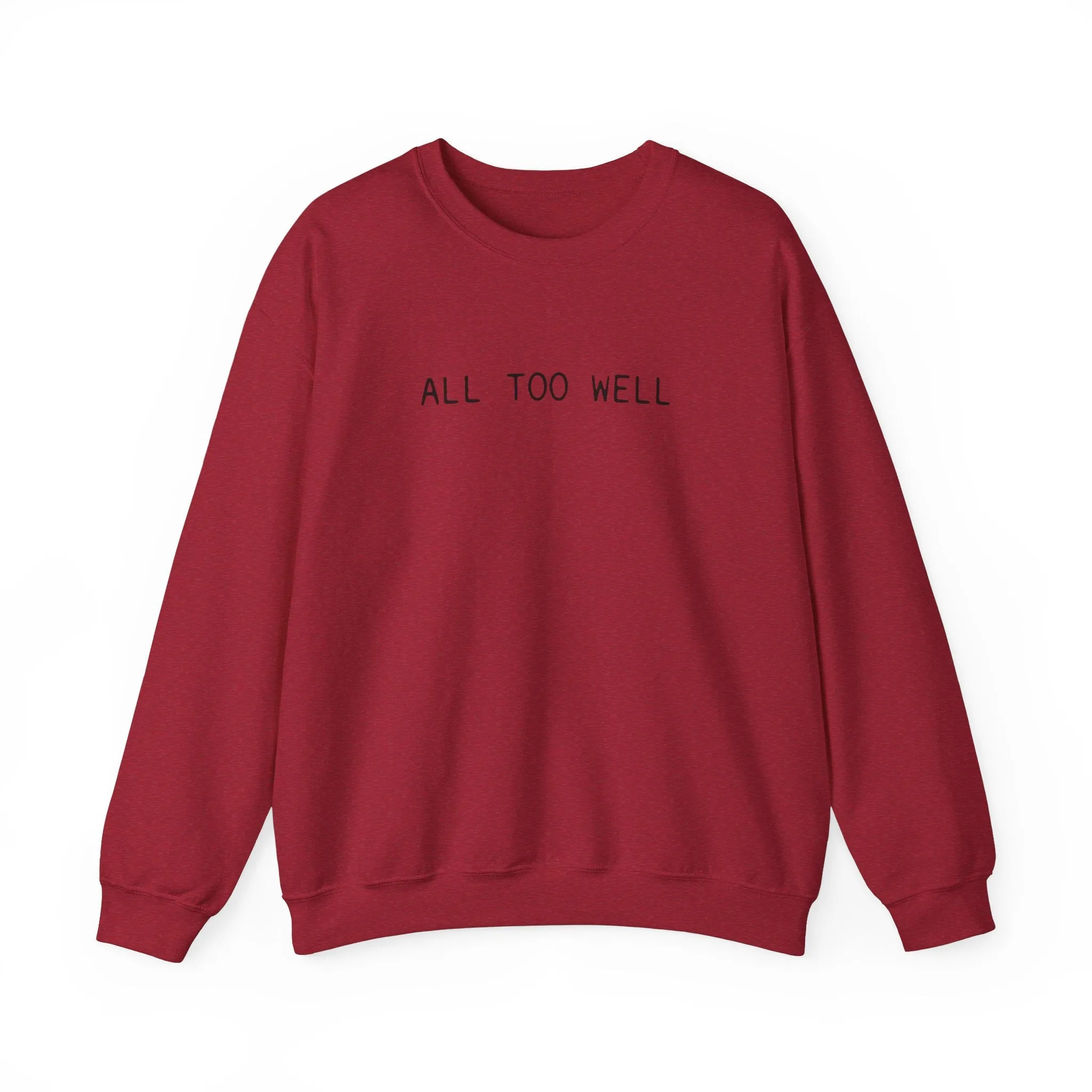 All Too Well 10 Minute Version (lyrics on back) Crewneck Sweatshirt sold by Rose Blush Studio product image thumbnail 2