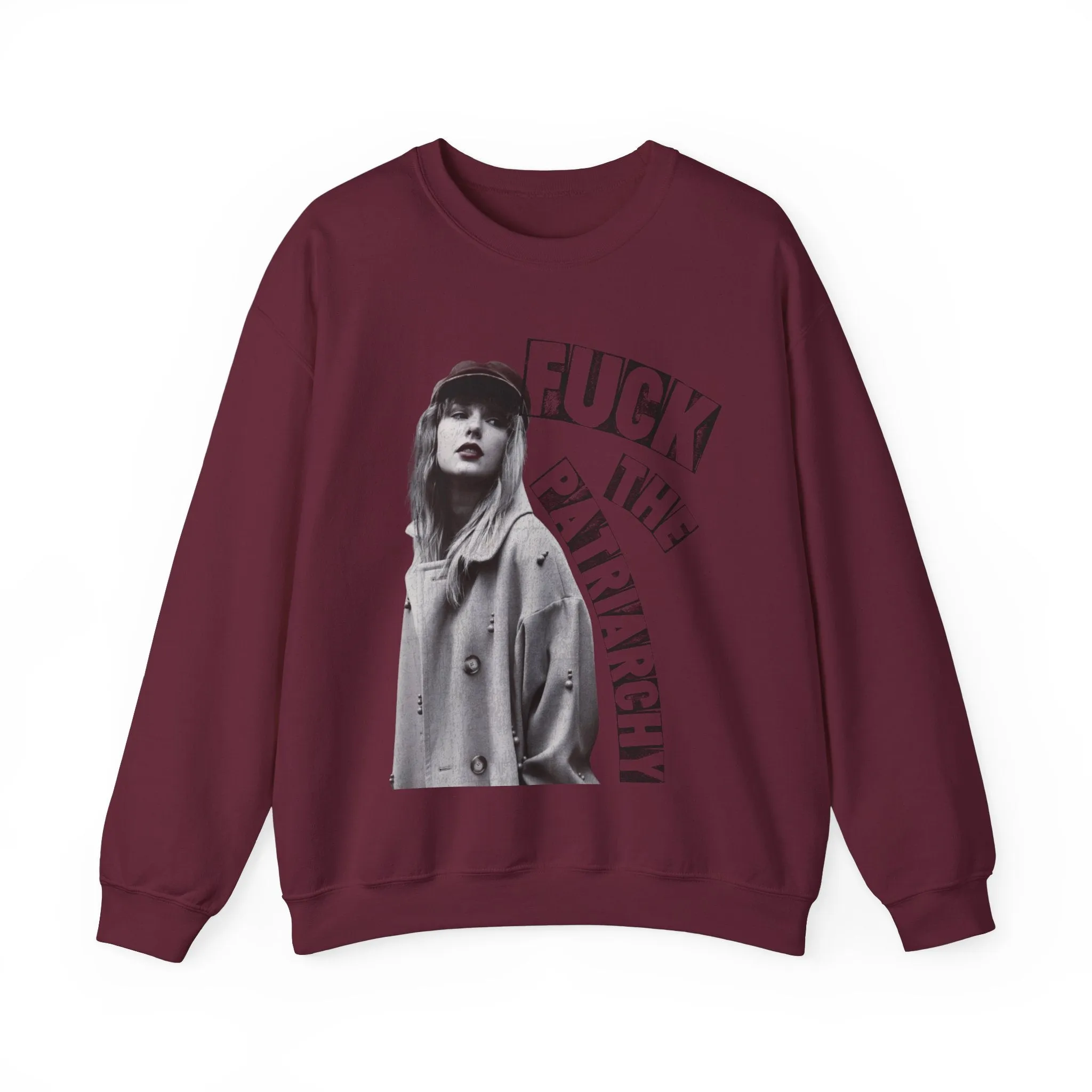 Fuck the Patriarchy Crewneck Sweatshirt sold by Rose Blush Studio product image thumbnail 4