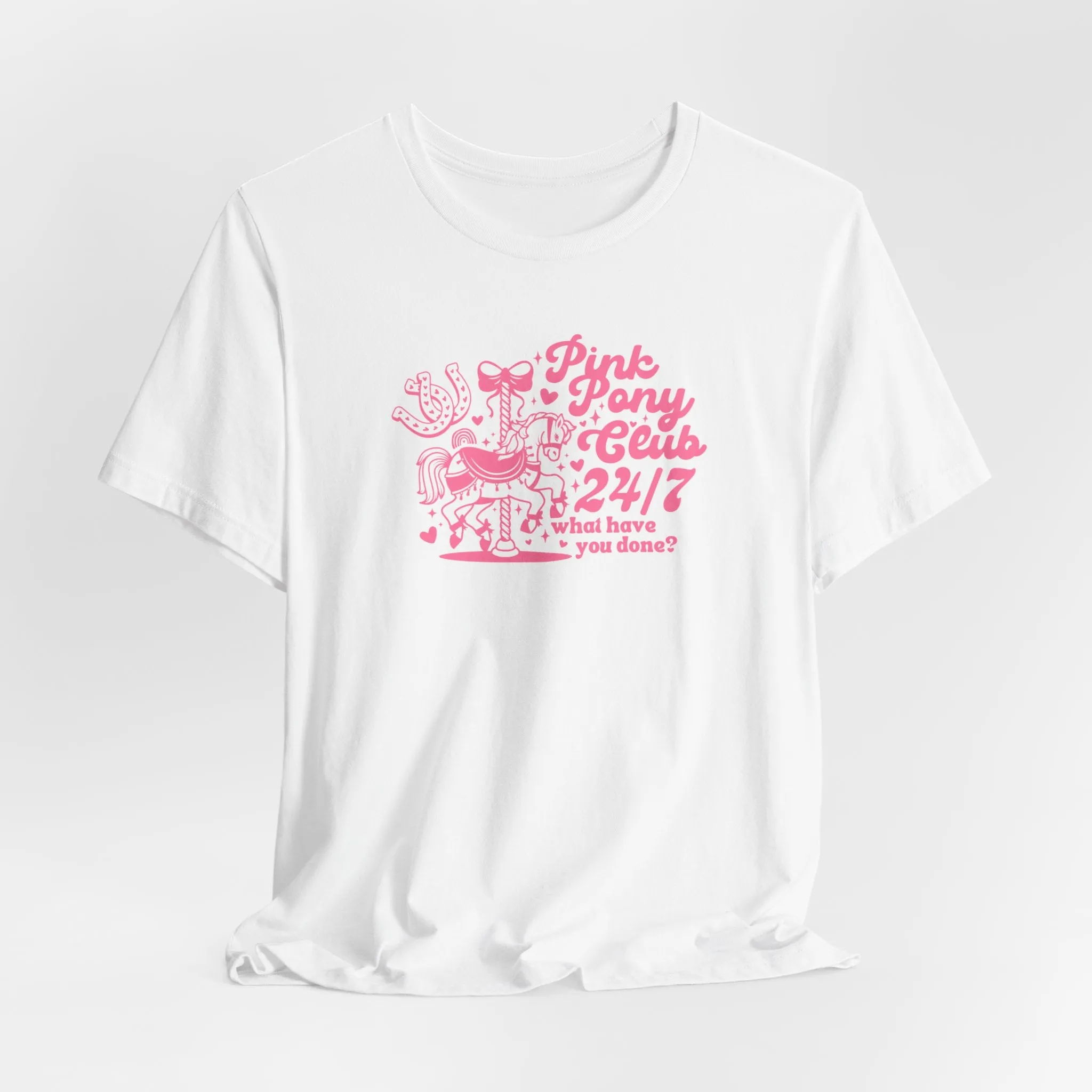 Pink Pony Club Tshirt sold by Rose Blush Studio product image thumbnail 4
