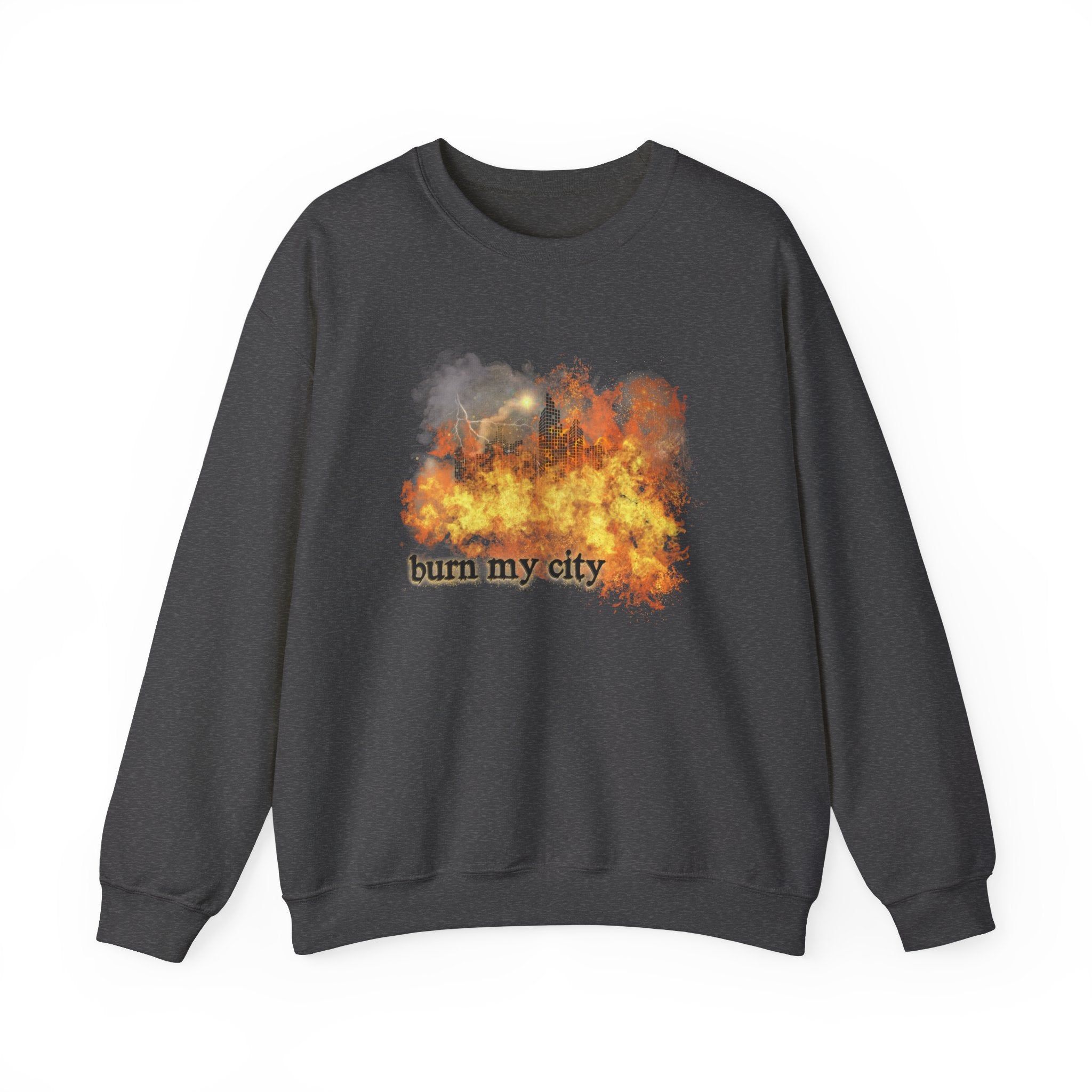 Burn My City Crewneck Sweatshirt sold by Rose Blush Studio