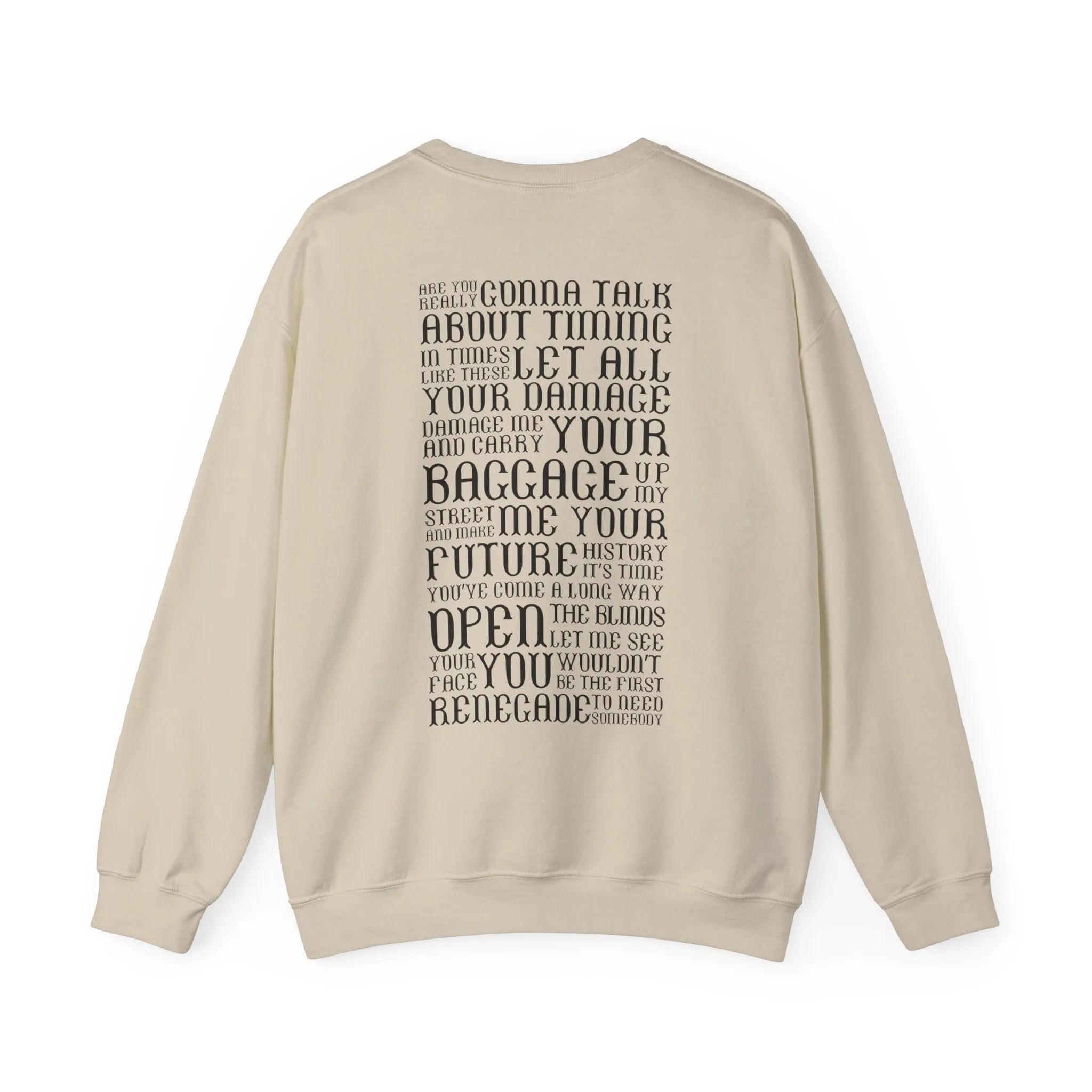 Renegade Lyrics Crewneck Sweatshirt sold by Rose Blush Studio